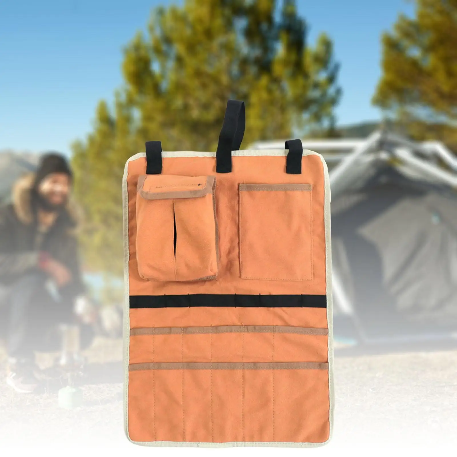 Camping Tableware Storage Bag W/ Tissue  Outdoor for Camping Supplies