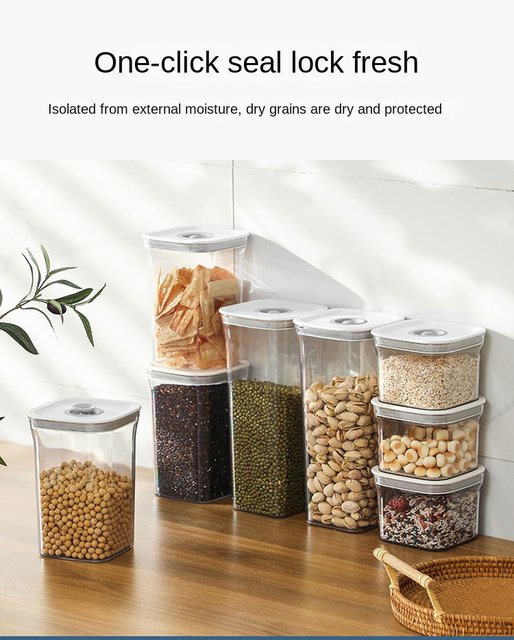 Kitchen Storage Tank Grains Coffee Beans Spice Food Container