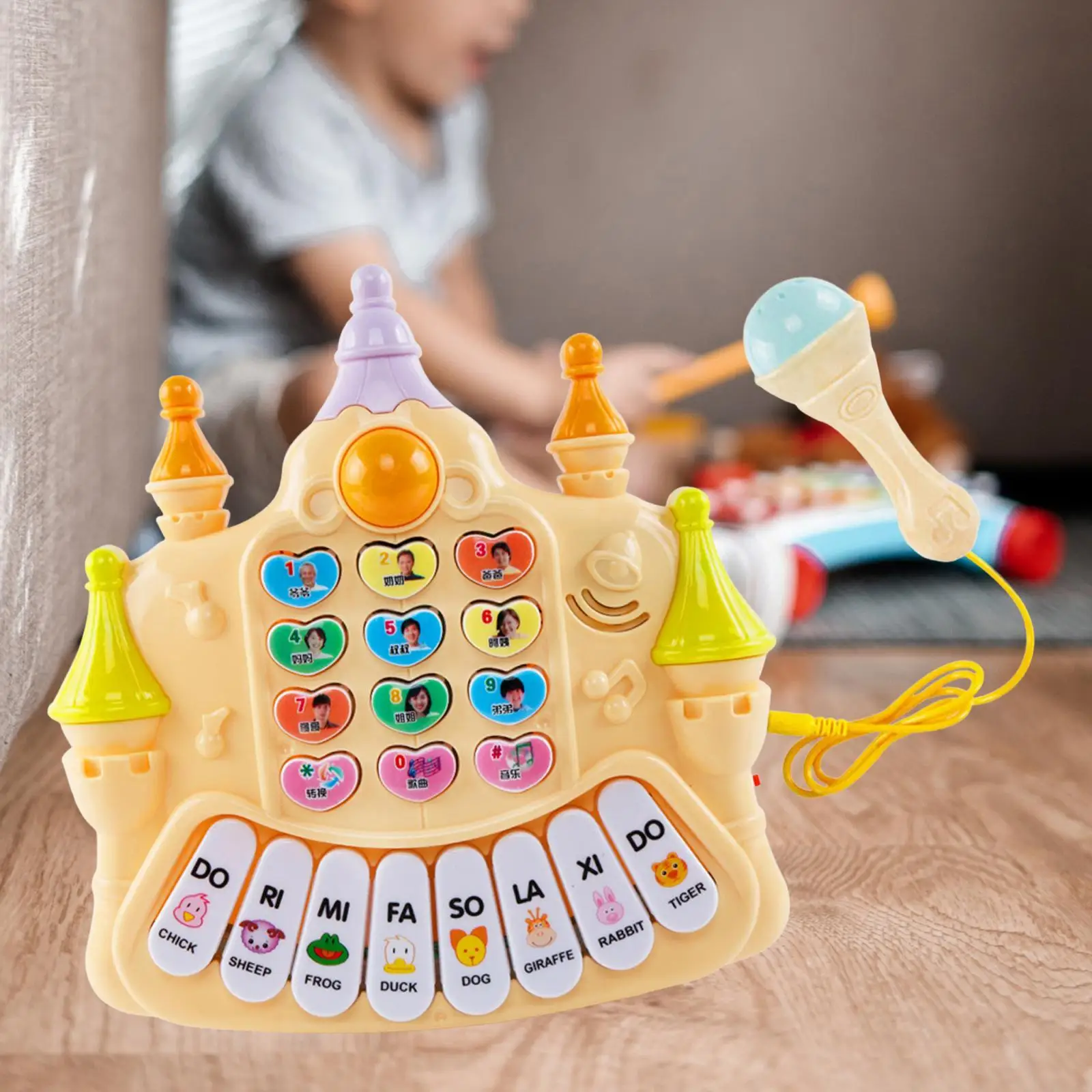 Musical Piano Toy Musical Toy 8 Key Early Educational Toy Musical Instruments Toys for Boys Girls Infants Kids Birthday Gifts