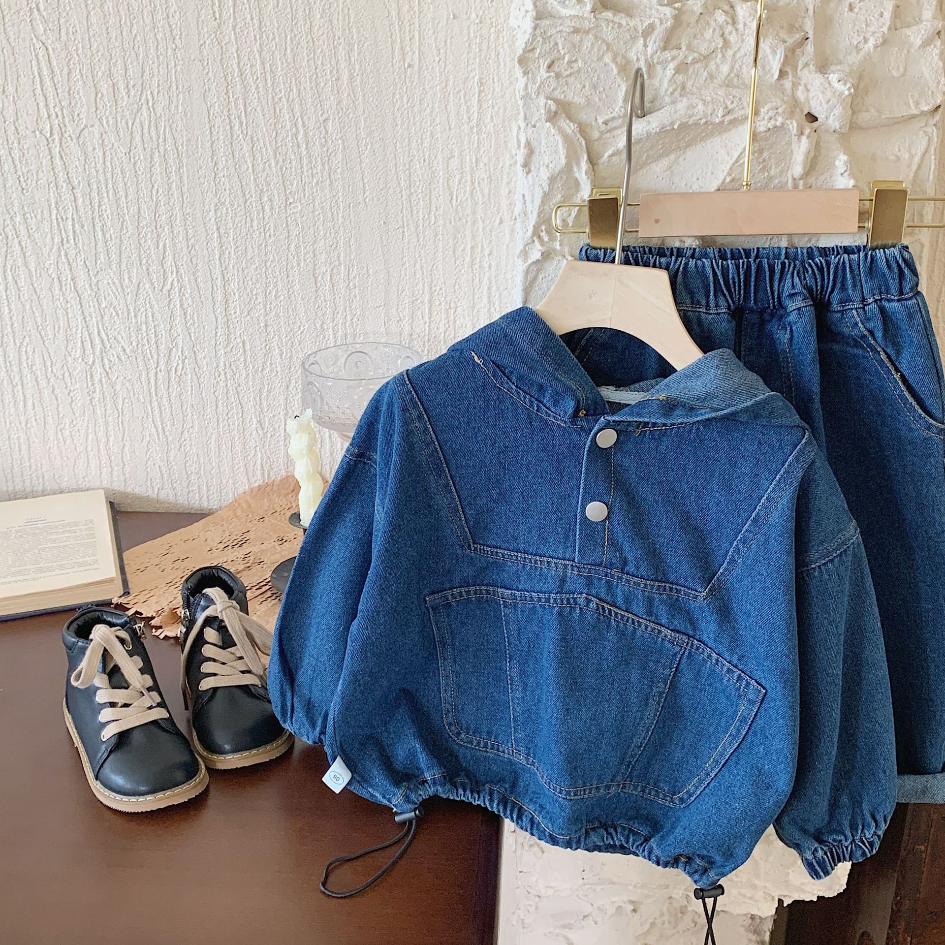 Title 5, 2023 Autunno Nuovo in Bambini Denim Set 2 pezzi...