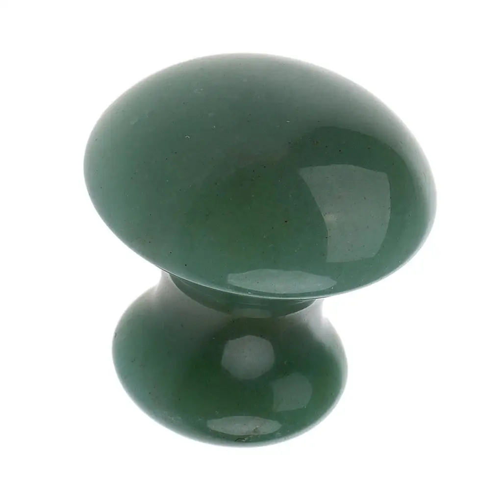 Natural Jade Scraping Massage Tool, Mushroom Shape, Spa Relaxing for Muscle Stiffness and Skin Tightening