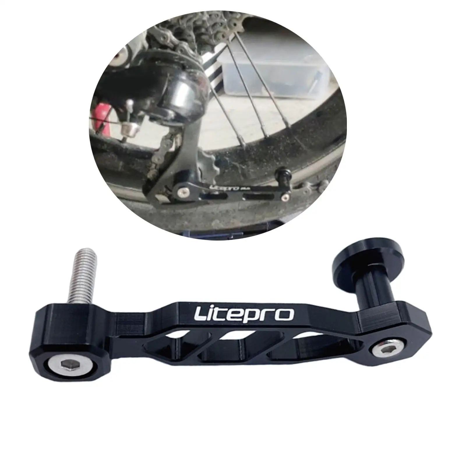 Bike Chain Tensioner Rear Derailleur Guide Fastener Chain Adjuster for Birdy Folding Bike Accs