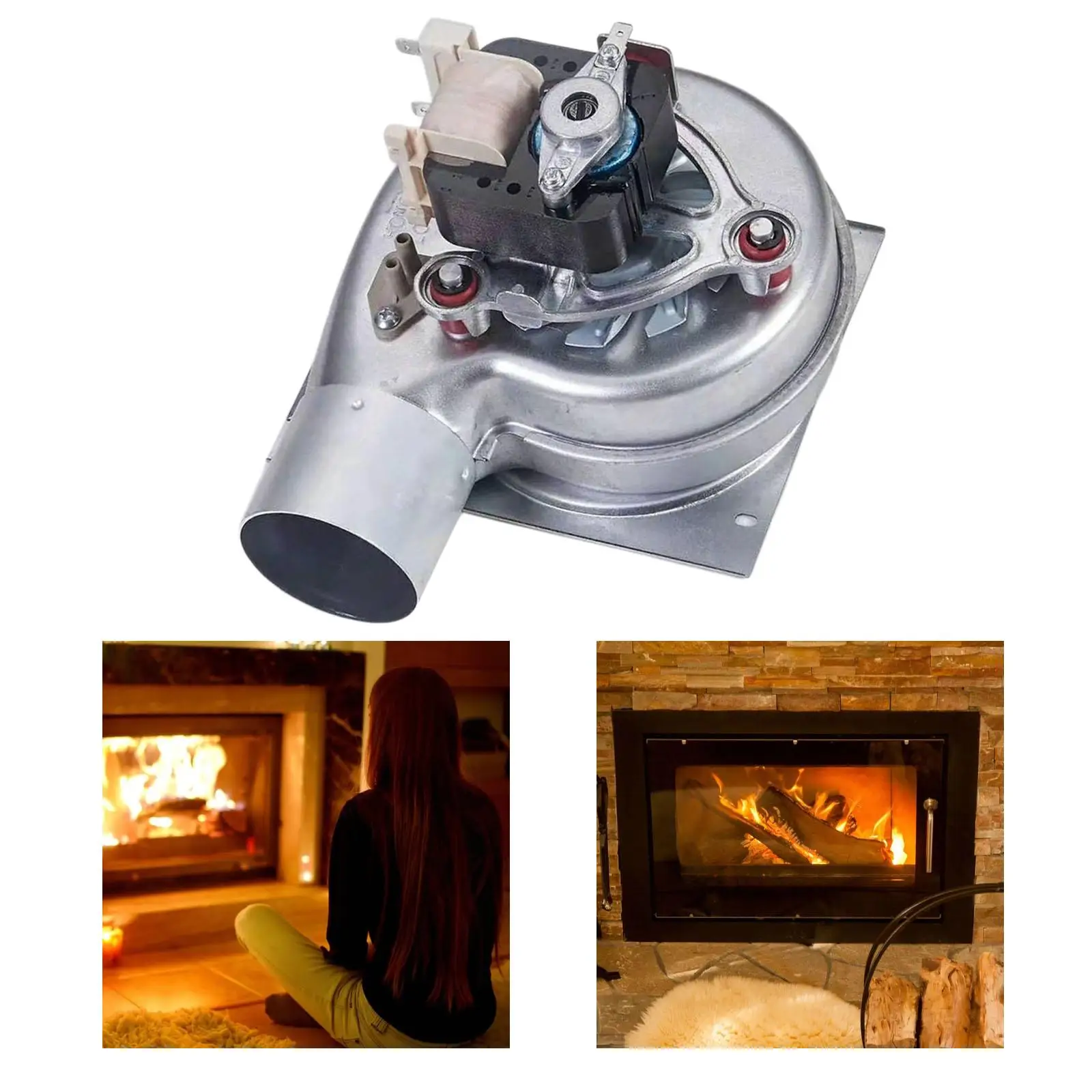35W Furnace Centrifugal Blower Heat Dissipator Fan Iron Gear for Camping/Picnic/Outdoor Acativities