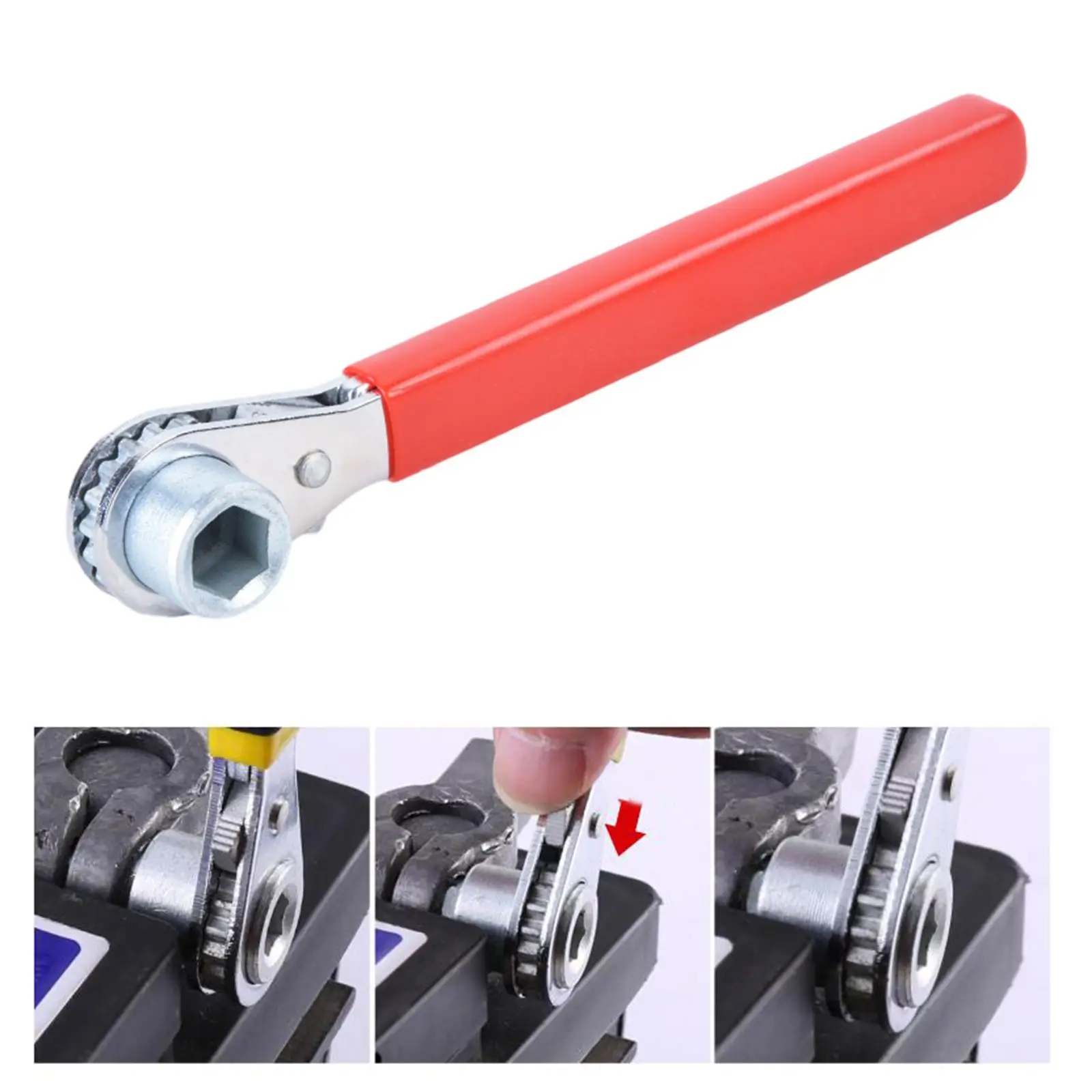 Ratchet Wrench 5/16in 0.4in 10mm Multipurpose Easy to Carry Repair Wrench for Tightening and Loosening Practical Ratchet Spanner
