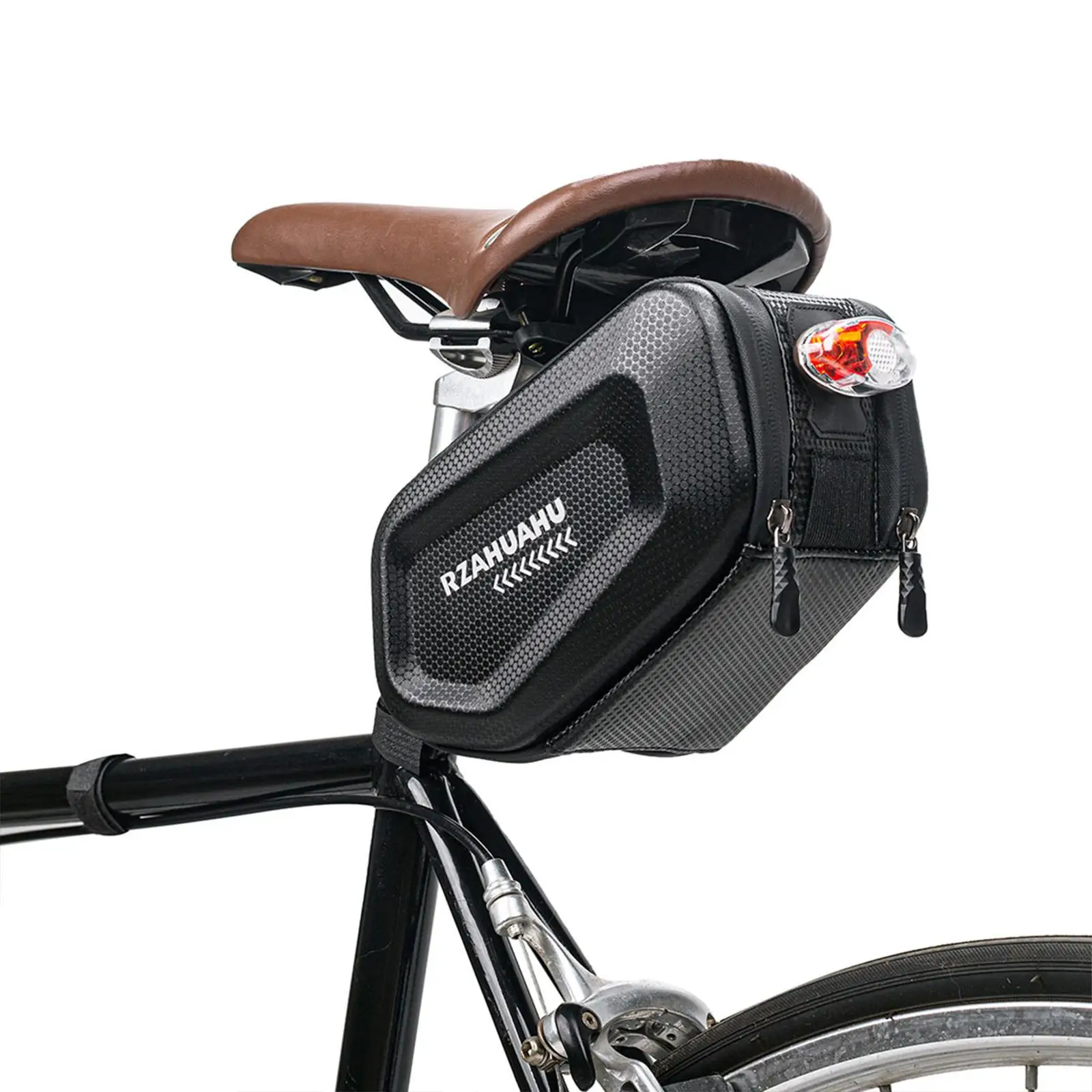 Large Capatity Bicycle Saddle Bag Portable Bicycle Saddle Seat Storage Bag Hard Shell Cycling