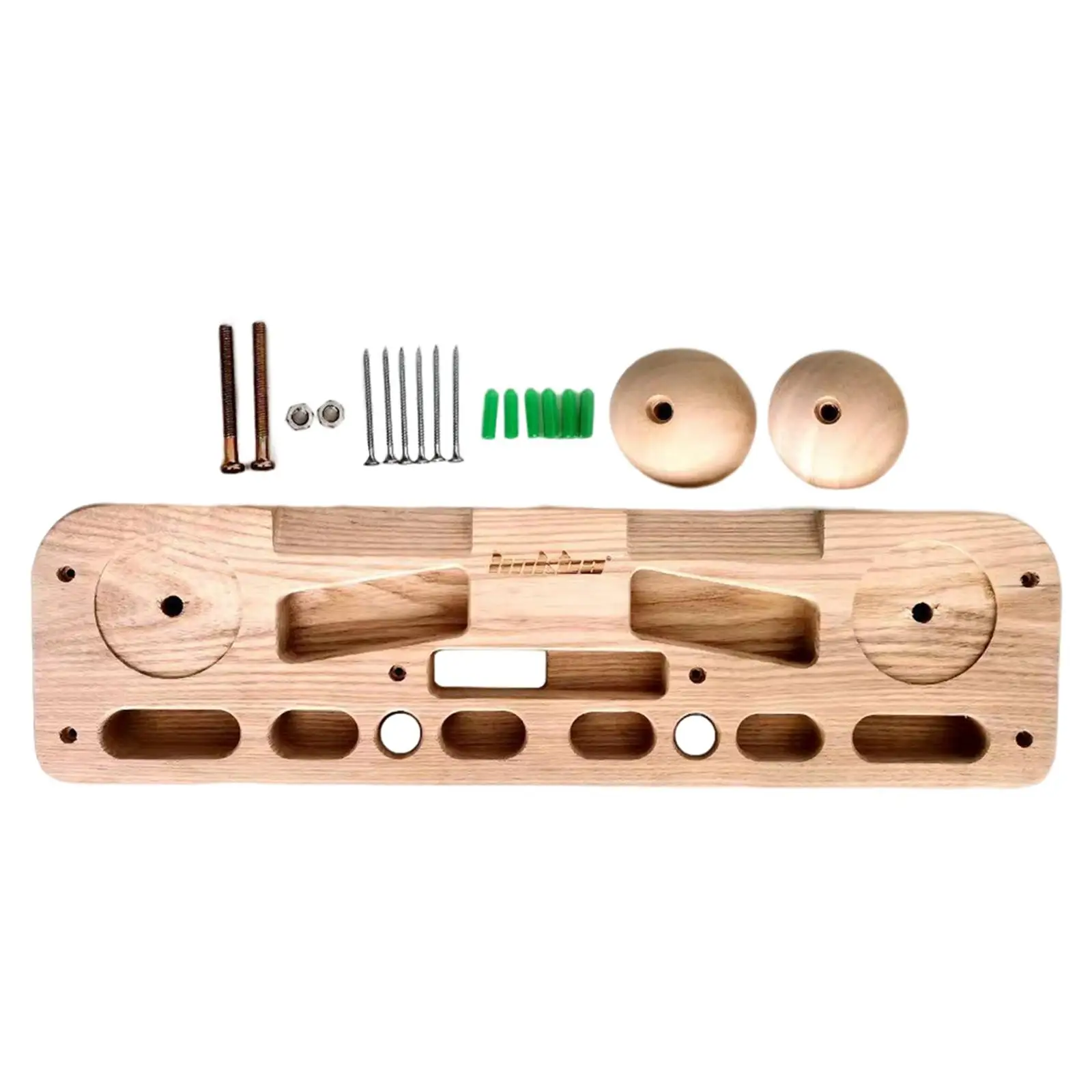 Portable Hangboard Finger Strengthener Training Finger Grip Strengthen Your Grips, Arms and More Wooden Hang Board for Indoor