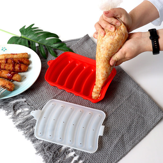 2PCS Sausage Stainless Steel Sausage Homemade Hot Dog 6 Cavity Sausage Food  Supplement Meat Glow Cookies Tray 11x13 Baking Pan - AliExpress