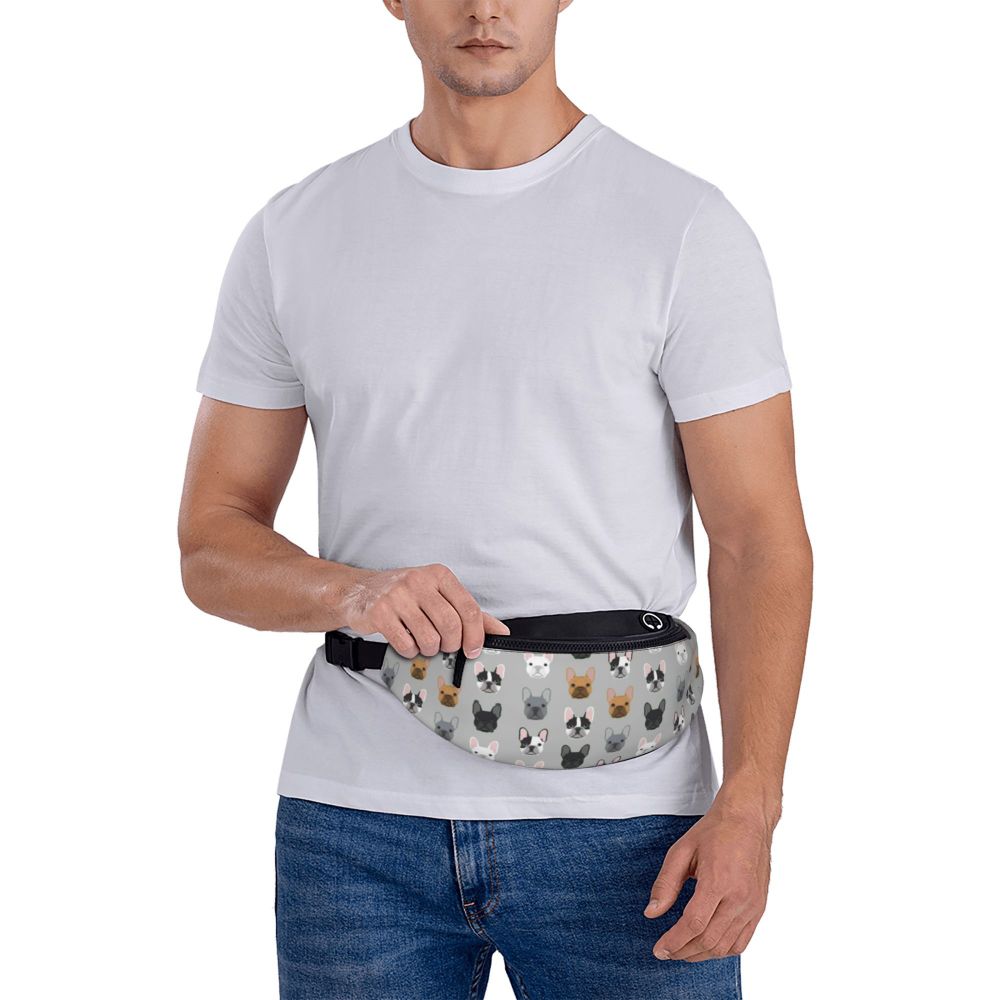 e mulheres, Cool Dog, Crossbody Waist Bag,