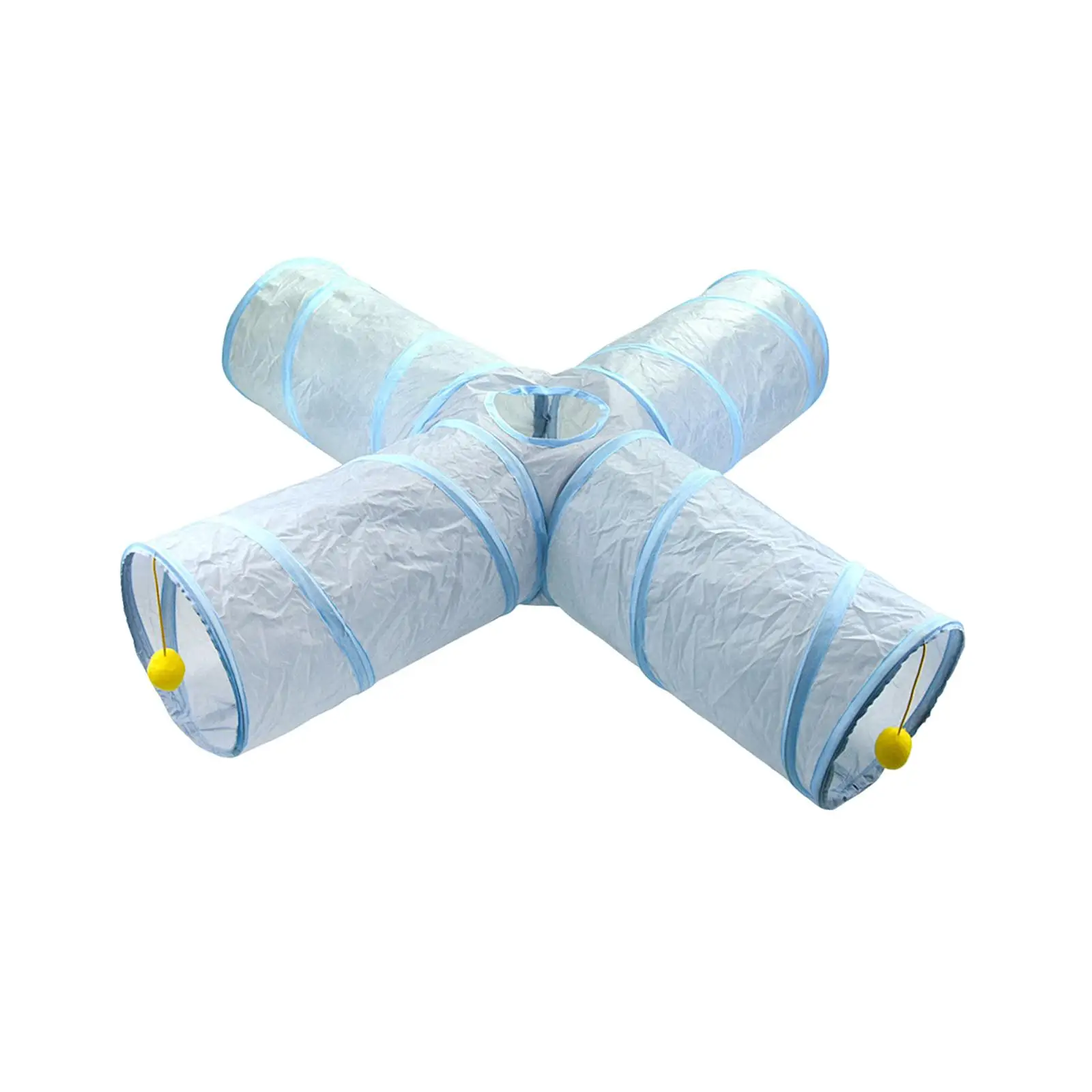 Foldable Pets Tube Cat Toys Interactive Toys Ball Collapsible Cat Tunnel Tube Cat Tube for Puzzle Exercising Ferrets Guinea Pig