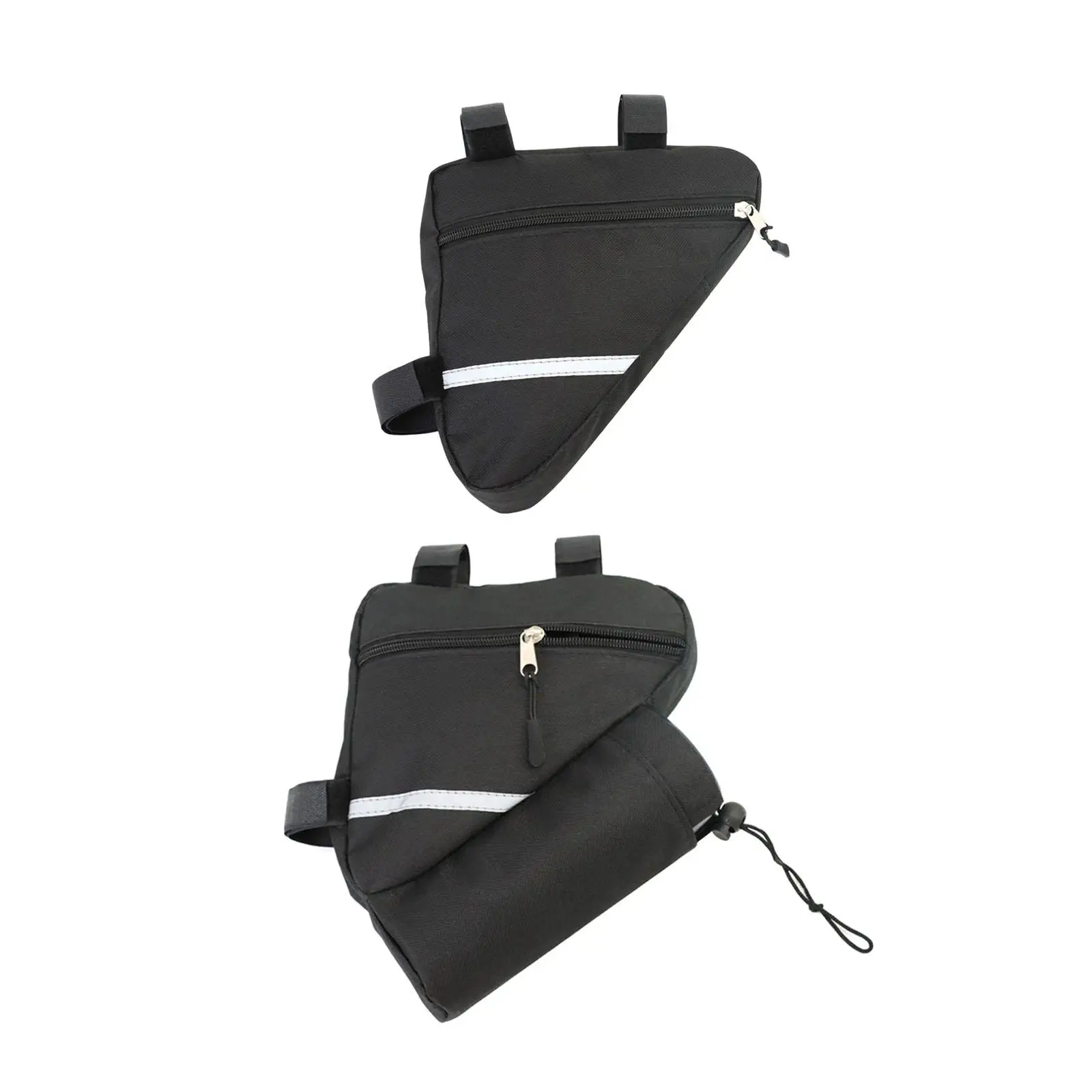 Bike Frame Bag Cycling Bicycle Pouch Accessories Saddle Bag Connects Frame Equipment Tube Pouch for Keys Outdoor Activities