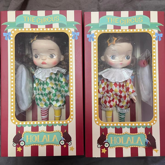 Original HOLALA The Circus Double Joker BJD Doll Carnival COCO