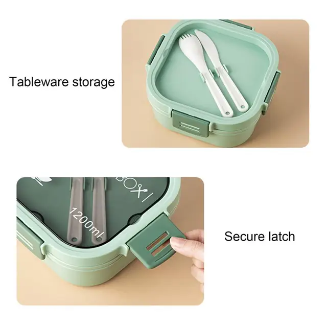 1.1ML/1.5ML Adult Salad Lunch Box Container Salad Bowl with Square Salad  Dressing Containers for Salad Lunch Box for Kids - AliExpress