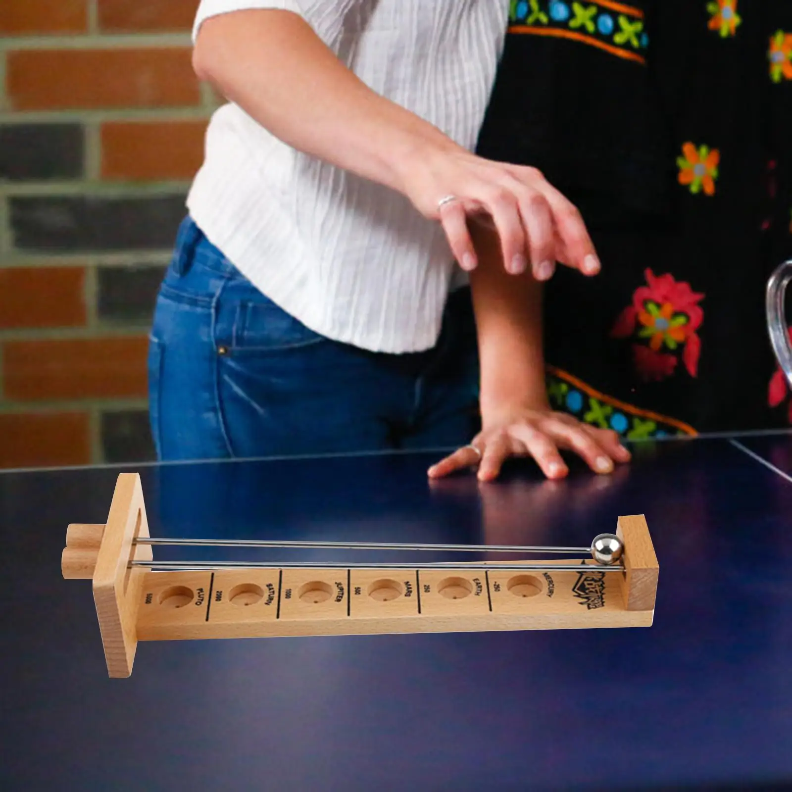 Wooden Balancing Ball Game Tabletop Games Brain Teaser Teens Balance Game