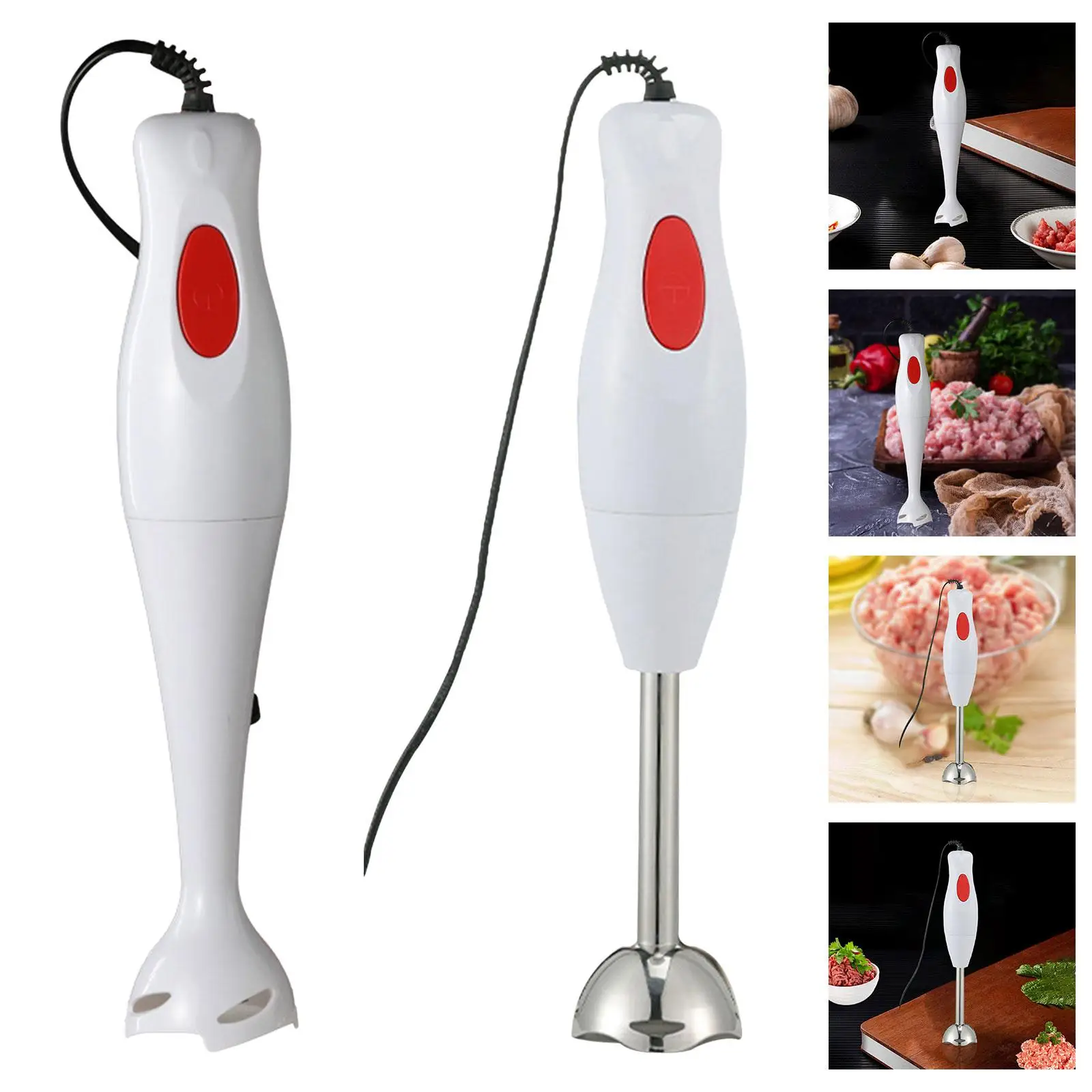 Hand Blender Multifunctional Durable Meat Processor Food Machine Small Food Mixer for Restaurant Kitchen Household Soups Egg
