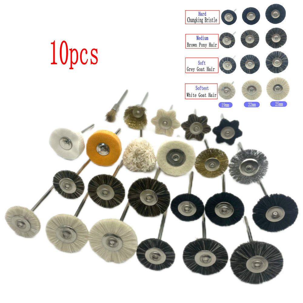 Best of 10pcs Polishing Wheels Wool / Cotton / Cloth Buffing Pad Jewelry Abrasive Brush Dental Lab Hp Brush 2.35mm Shank Rotary Tools Reviews & Tips