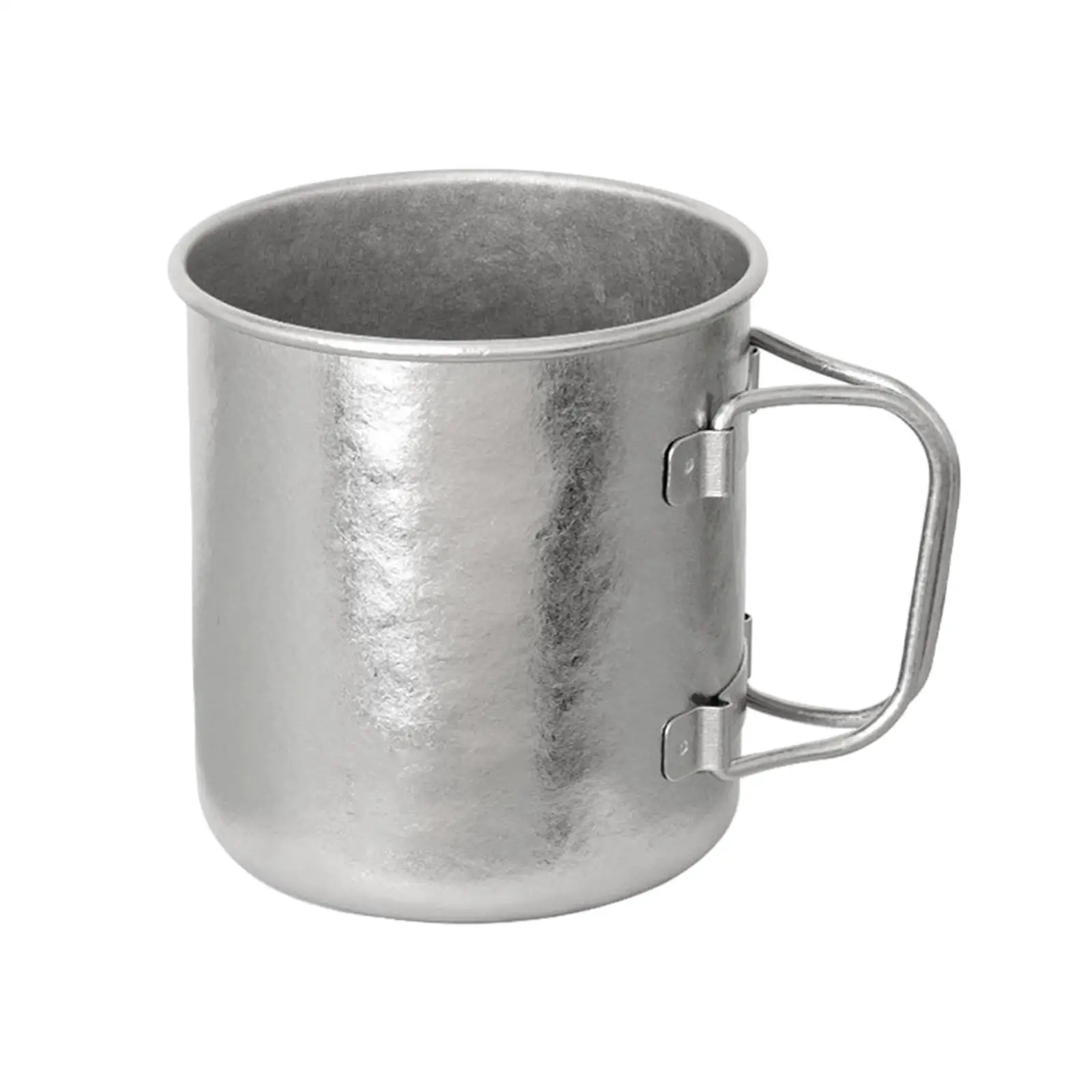 Titanium 450ml Cup Camping Mug Foldable Handle Water Cup for Touring Trips