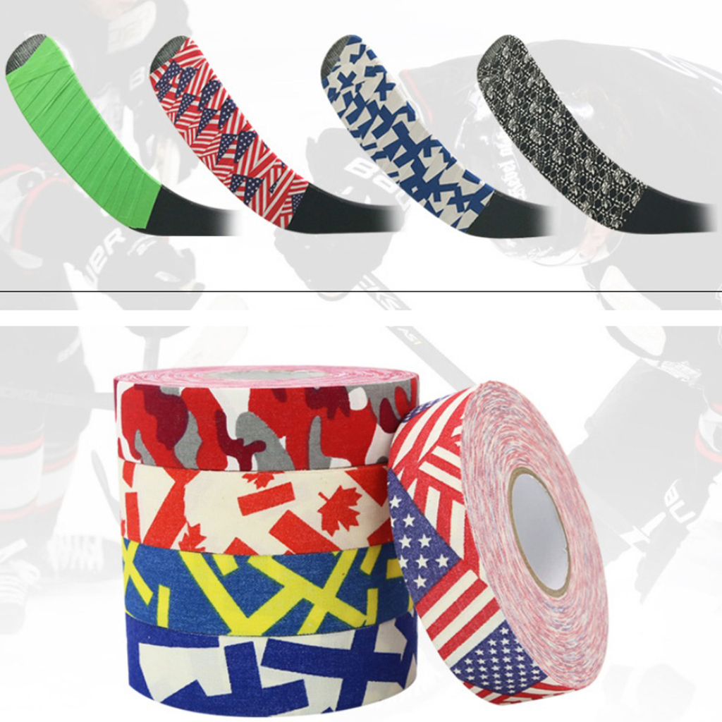 2Rolls Hockey Stick Tapes High strength Cotton Ice Hockey Stick Tape Ice Hockey Stick Grips Training Hockey Equipment