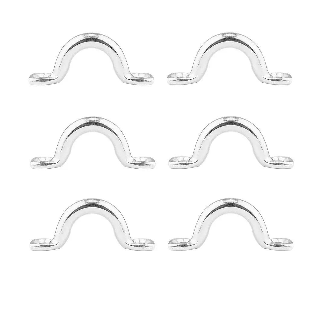 6 pieces 4`` Trailer Tie Loop Lashing Rope Tie Down Ring Horse Shape Tpye,Deck