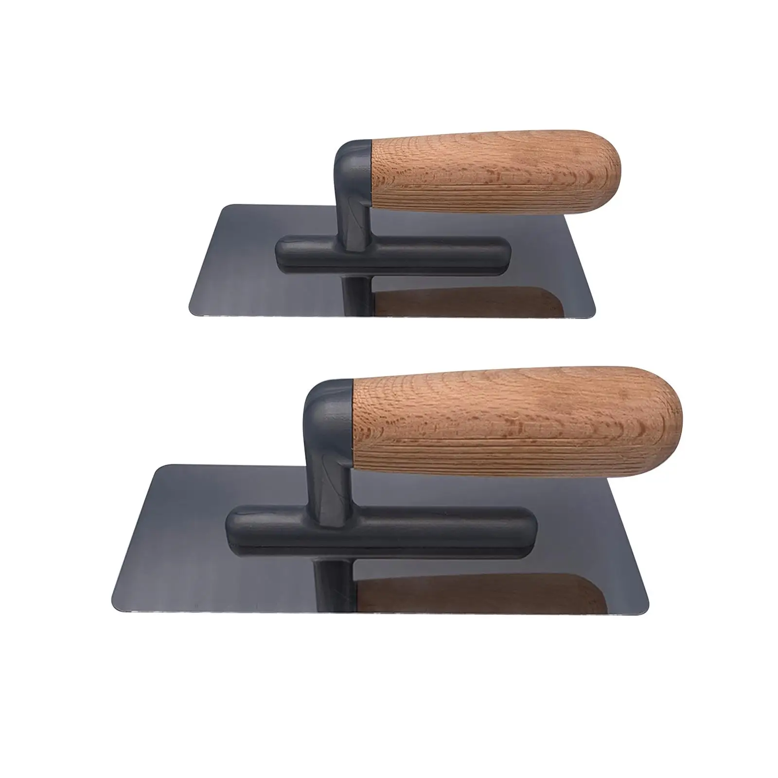 Finishing Trowel Wood Handle Normal Polish Stainless Steel Plaster Finishing Trowel for Sheetrock Cement Concrete Craftsman