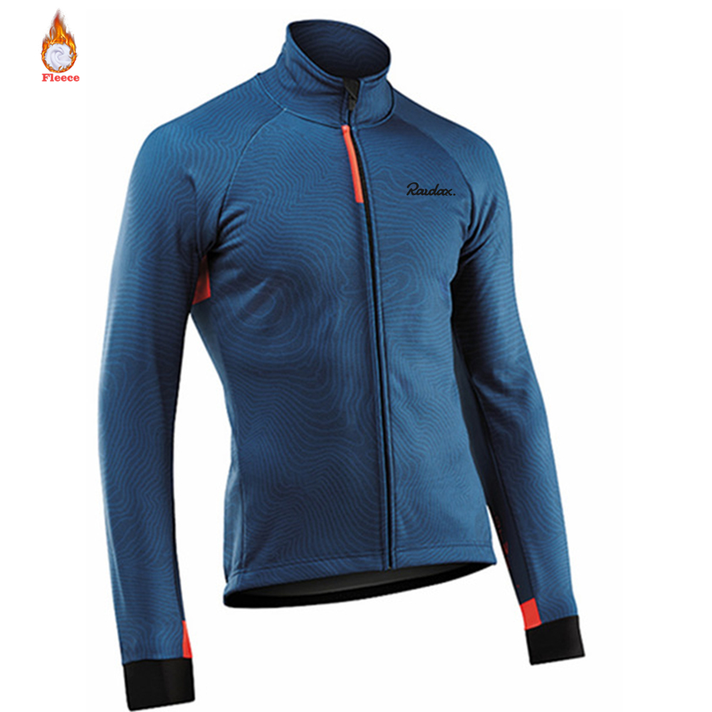 Description Picture 3 of itemWinter Cycling Jersey 2023 Raudax Sports Team Winter Thermal Fleece Cycling Clothing MTB Long Sleeves Keep Warm Cycling Jackets