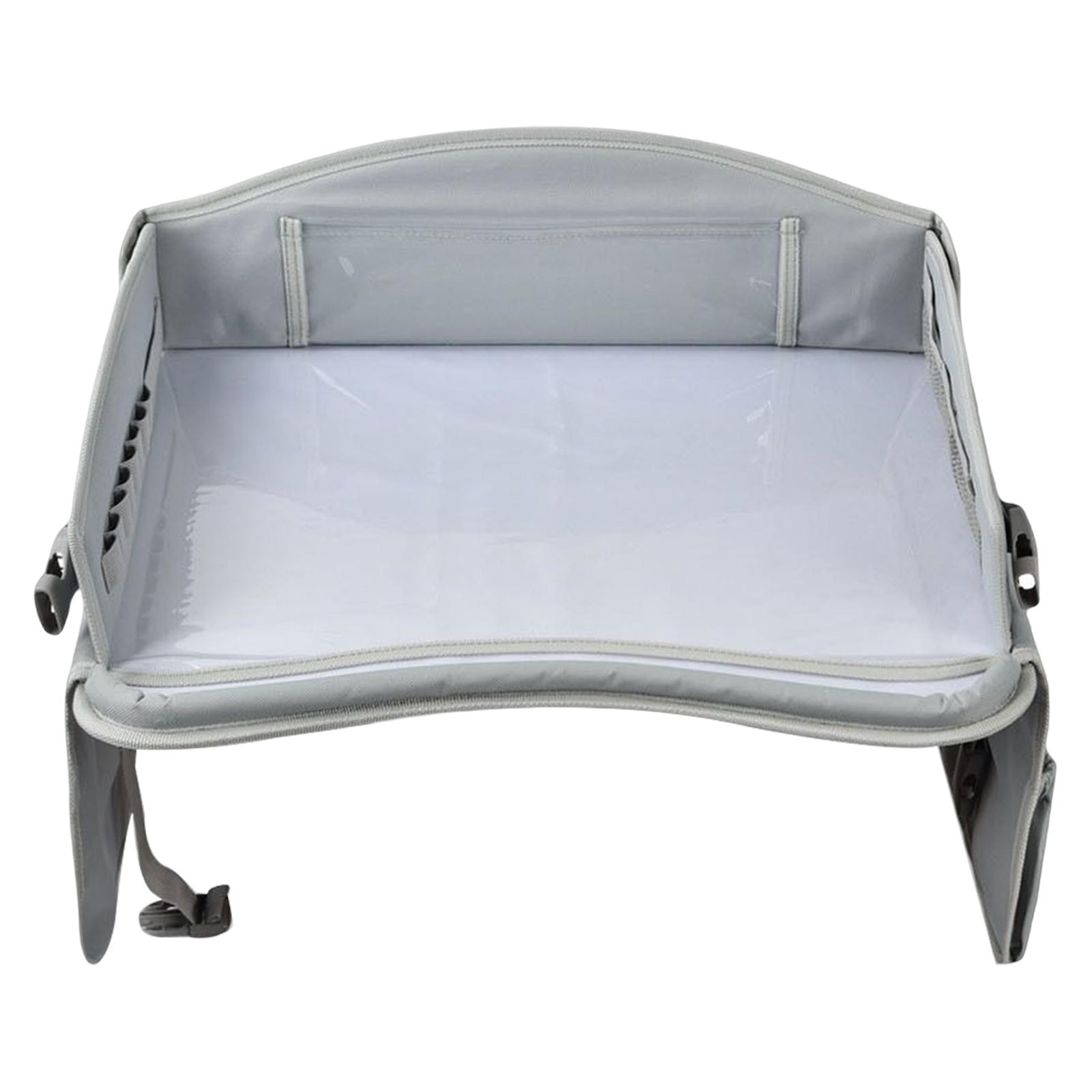  Tray, Waterproof with Multi Pockets Toy Storage Bag  Tray Car Rear Seat Tray, for Travel