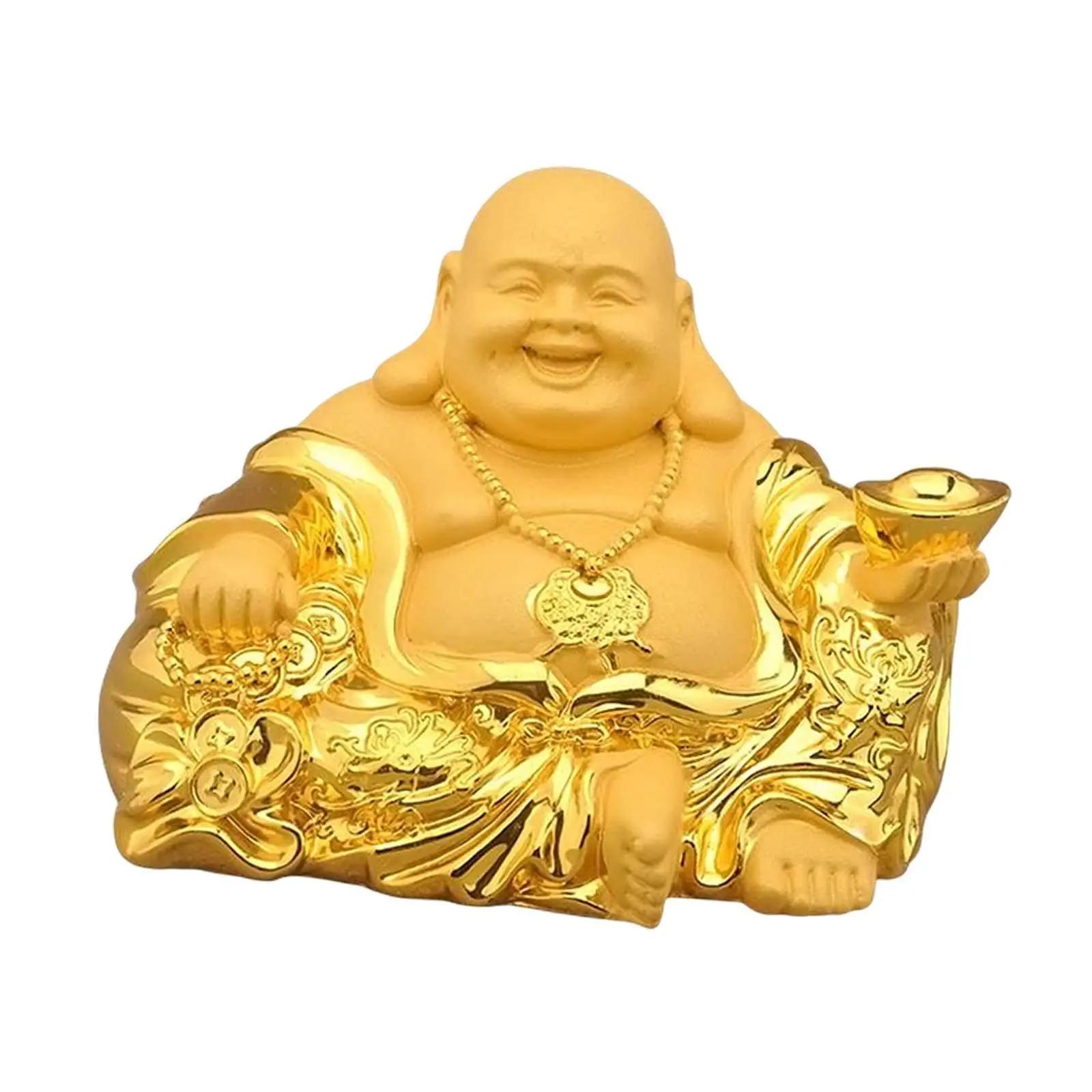 Chinese Style Maitreya Buddha Statues Sculpture Collection Laughing Buddha Ornament Figurine for Table Car Dashboard Shelf Home