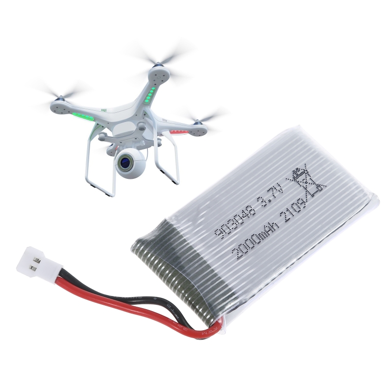 Description Picture 4 of item3.7V 2000mAh Lipo Battery 903048 Li-ion Battery/Charger RC Quadcopter Repair Spare Parts for KY601S H11D H11C RC Drones