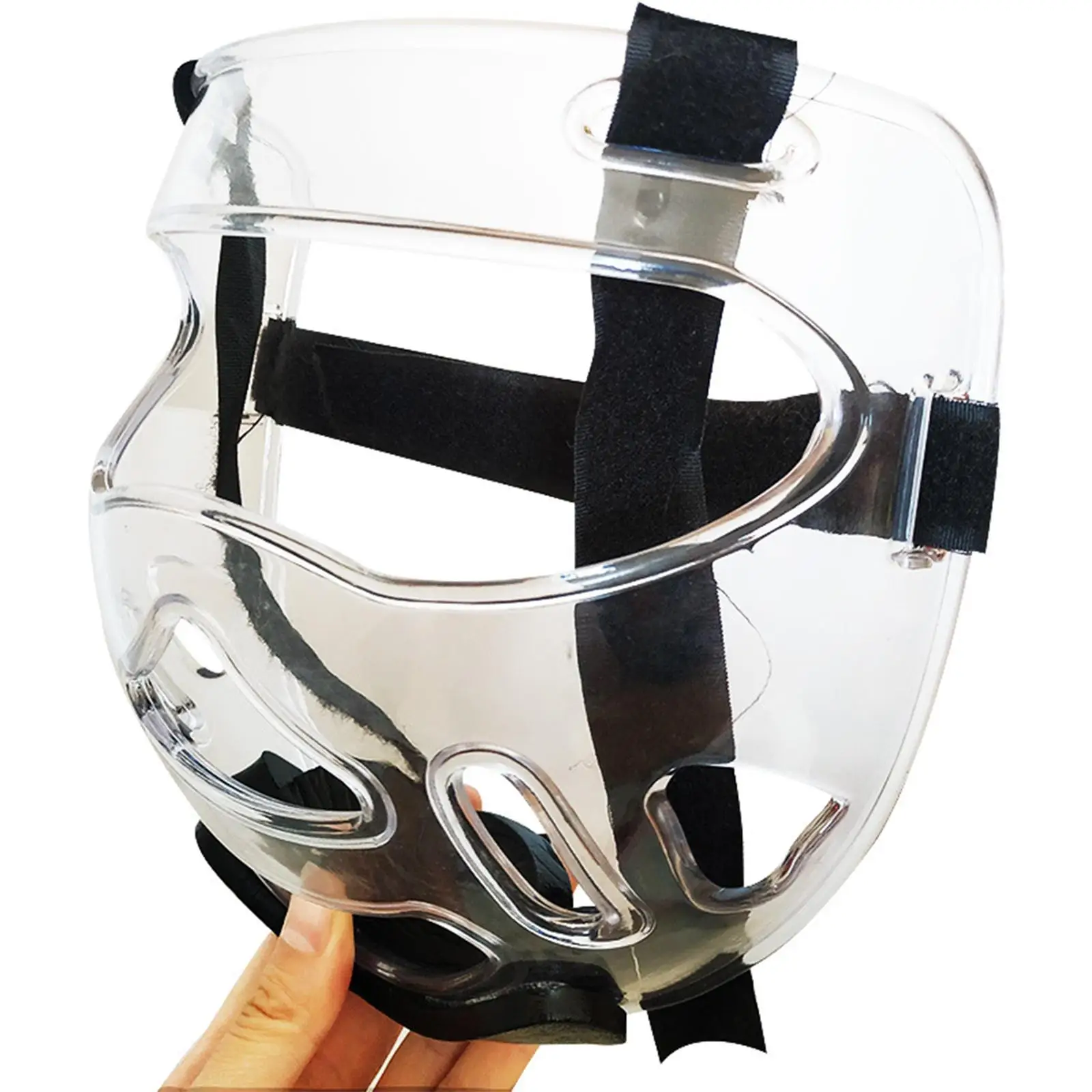 Clear Taekwondo Face Shield Sports Gear Detachable Headgear Guard Boxing Headgear Face Guard Helmet Cover for Karate Boxing
