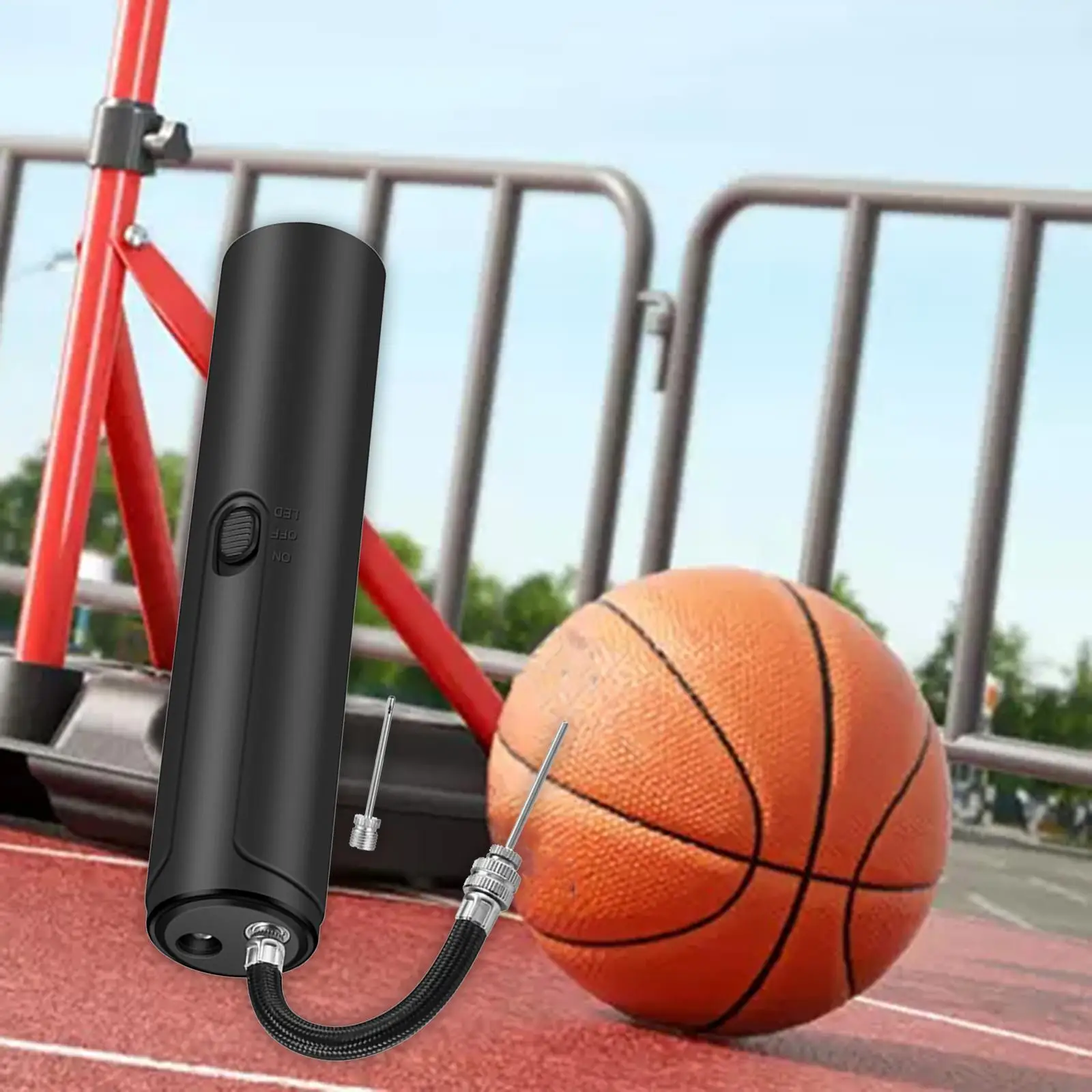 Electric Ball Pump Durable Lightweight Portable Inflation Pump for Sports Balls Rugby Ball Swimming Ring Volleyball Toys