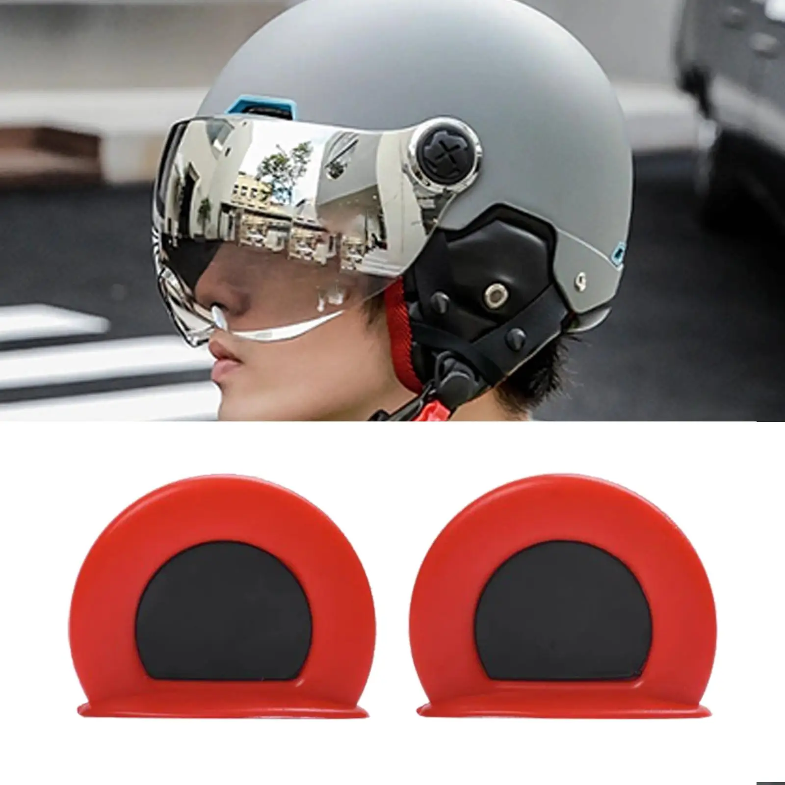 Lovely Motorcycle Helmet Ears Snowboard Helmet Decor bear Ears Scooter Adhesive TPU Helmet Accessory for Adult Kids