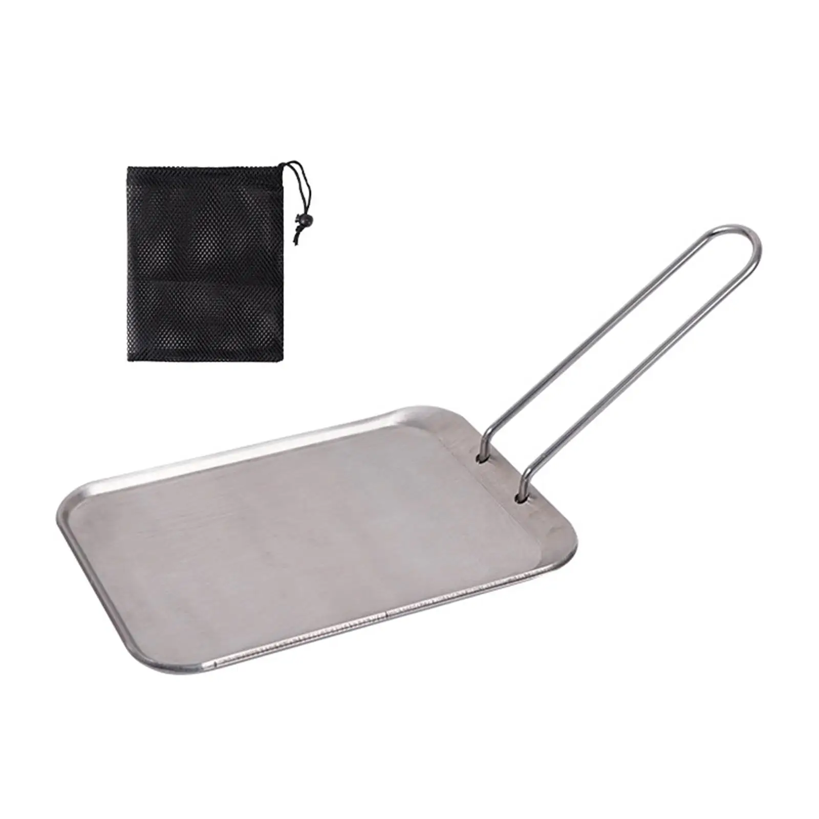 Frying Pan Griddle Hiking with Detachable Handle Grill Pan for Stoves Tops