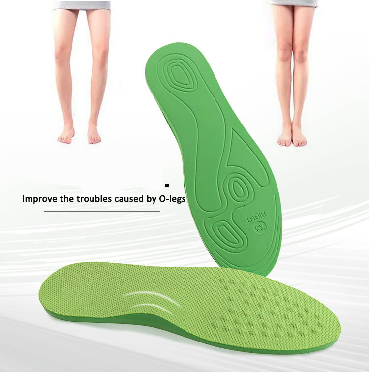 O/X-Leg Orthopädische Einlegesohlen zur Unterstützung des Fußgewölbes, orthopädische Einlegesohle, Valgus Varus-Schuhpolster, Massagepolster für Schuheinlagen, Sohle, Fußpflege – Detail 1