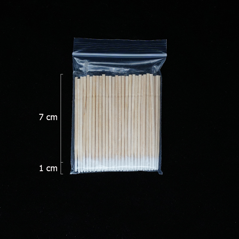 300Pcs Nails Wood Cotton Swab Clean Sticks 3
