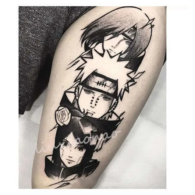 1-3pcs Anime Gaara Temporary Tattoos Waterproof Cartoon Fake Tattoo Sticker  Art Cool Body Arm Cosplay