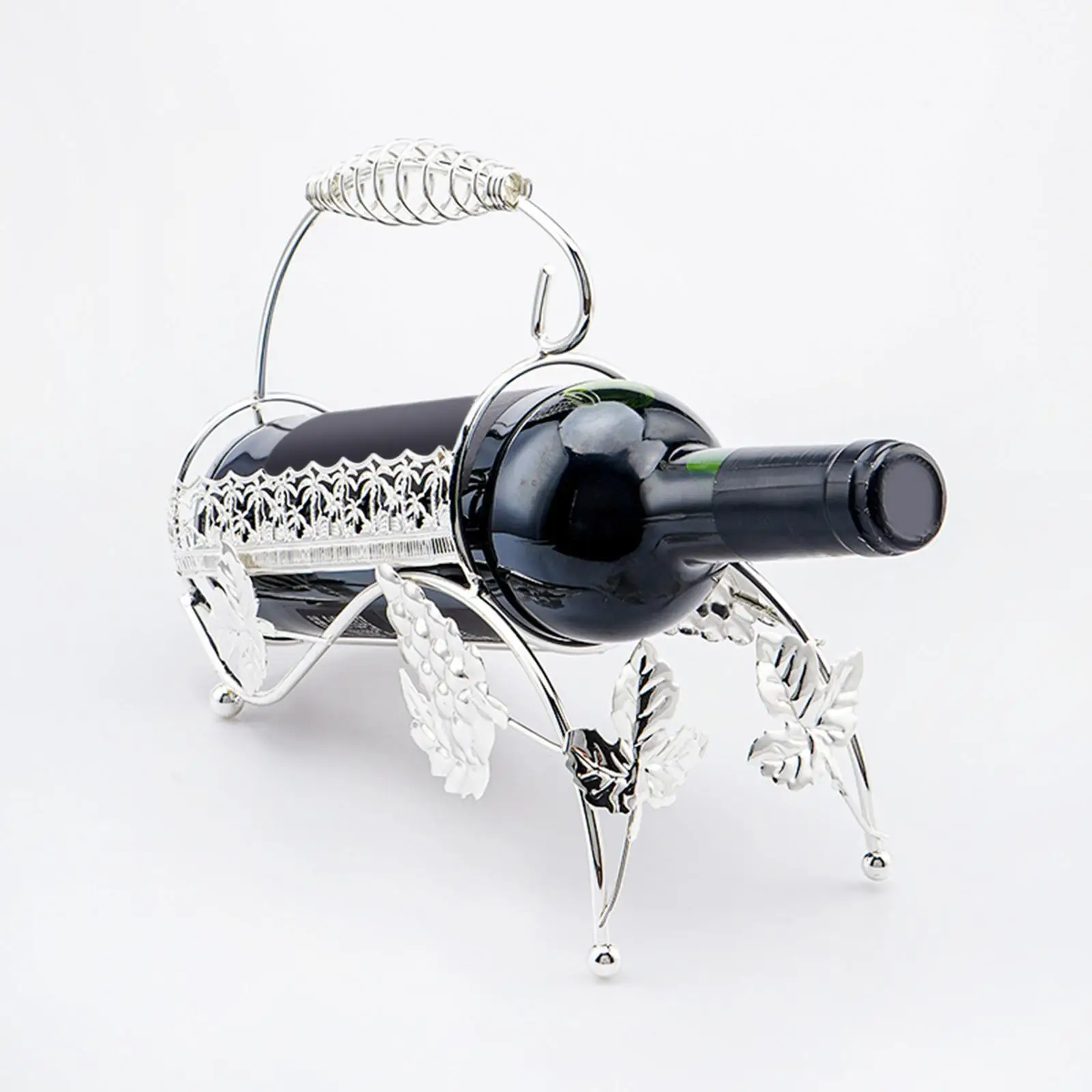 Wine Bottle Holder Wine Organizer Iron Tabletop Wine Rack for Bar Home Party