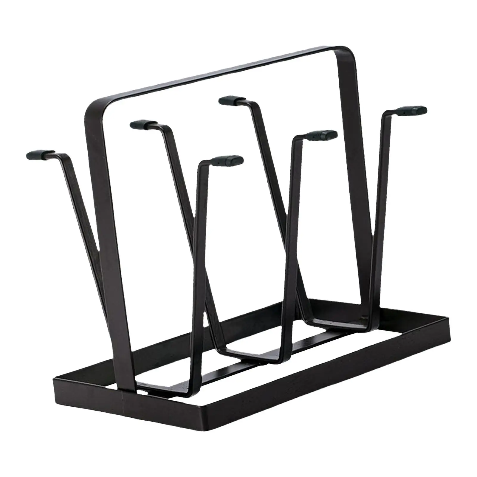 Counter Top Metal Cups Drying Rack Hanger Stand 6 Hook Organizer Sturdy
