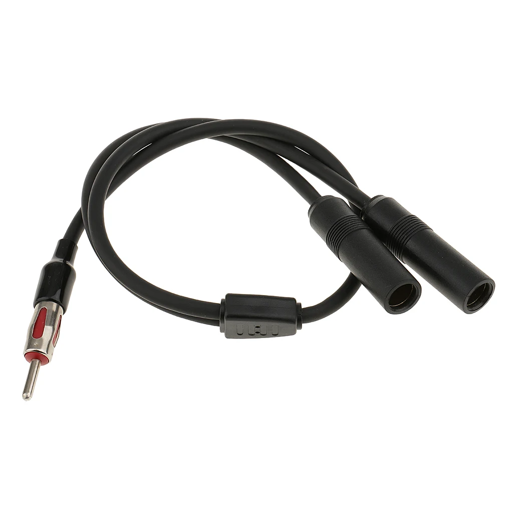 30cm Universal Male Female Extension Radio AM/FM Car Antenna Adapter Cable for Audio Electronics