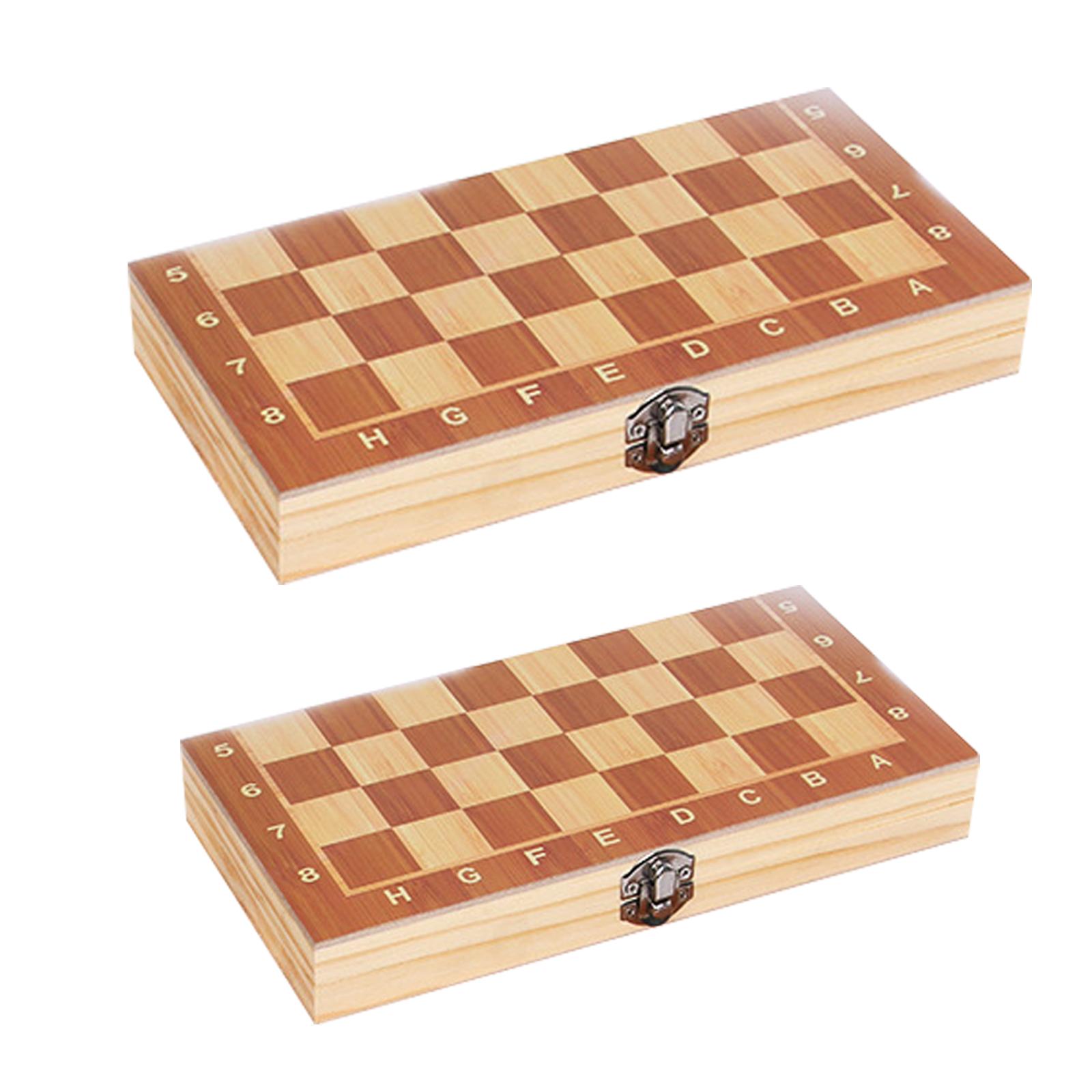 Chess Backgammon Set Foldable Chess Board Educational Toy, Board Game for All