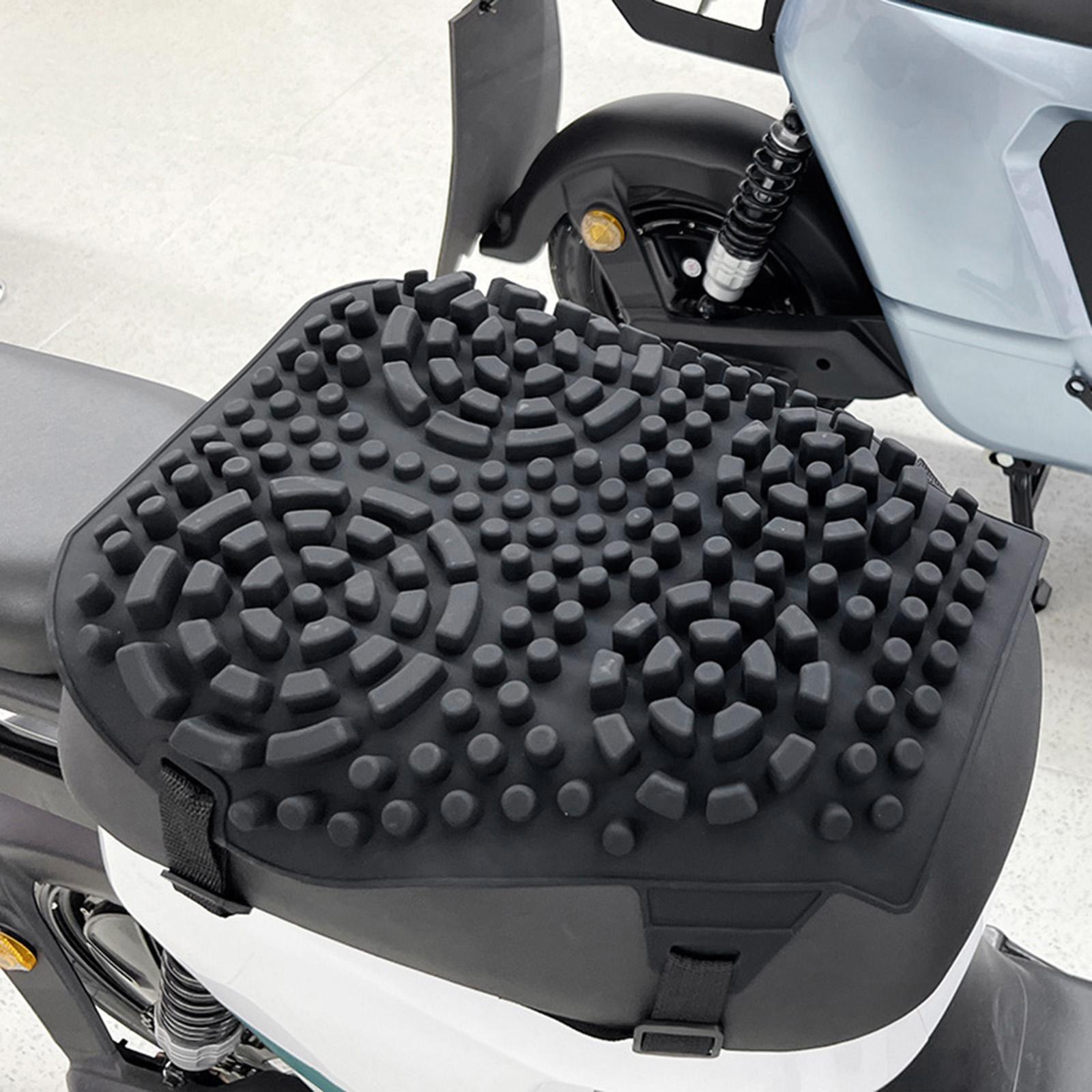 Motorcycle Seat Pad Cover Silicone Waterproof Shock Absorption Universal