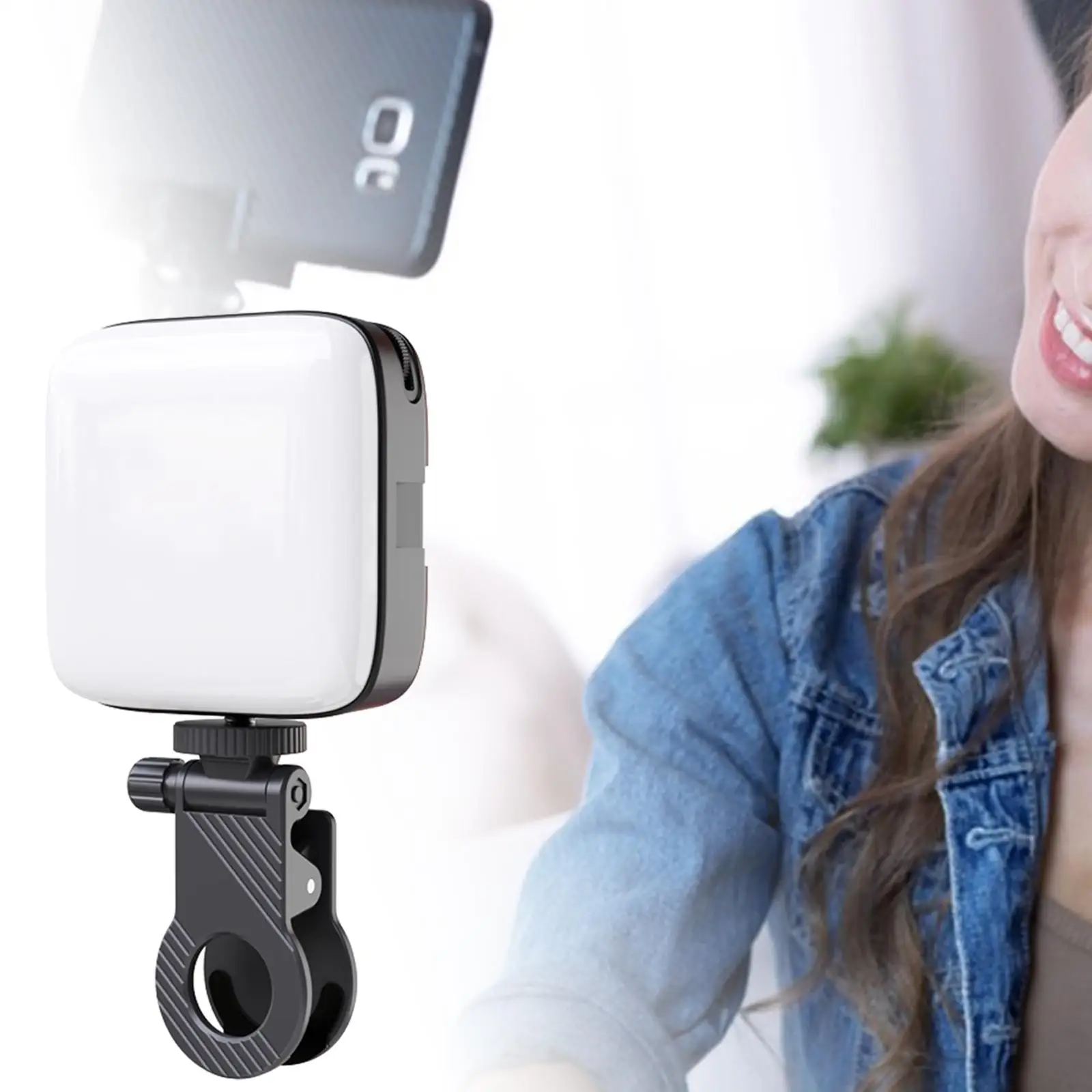 Selfie Light Lighting USB Rechargeable Video Fill Lamp Mini LED Camera Light for Conference DSLR Camera Live Stream Phone Vlog