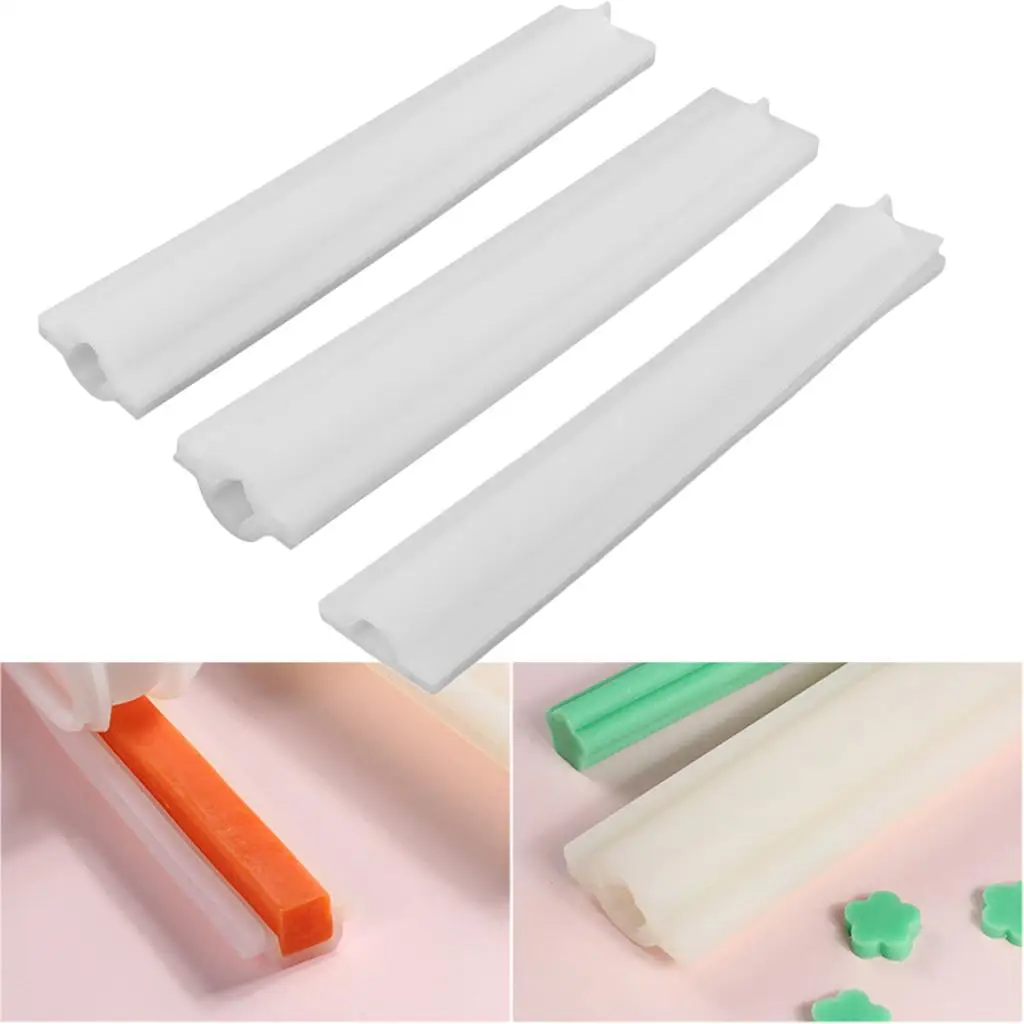 Flower Star Moon Shape Tube Column Silicone Candle Soap Making Mould Tool DIY Fondant Cake Roll Loaf Chocolate Candy Molds