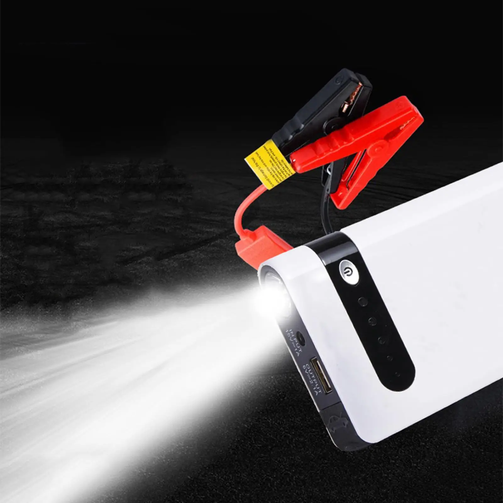 Starter 12V LED Display Auto Battery Booster 8000mAh Emergency Start Power Flashlight Mobile Phone Laptop Charger US