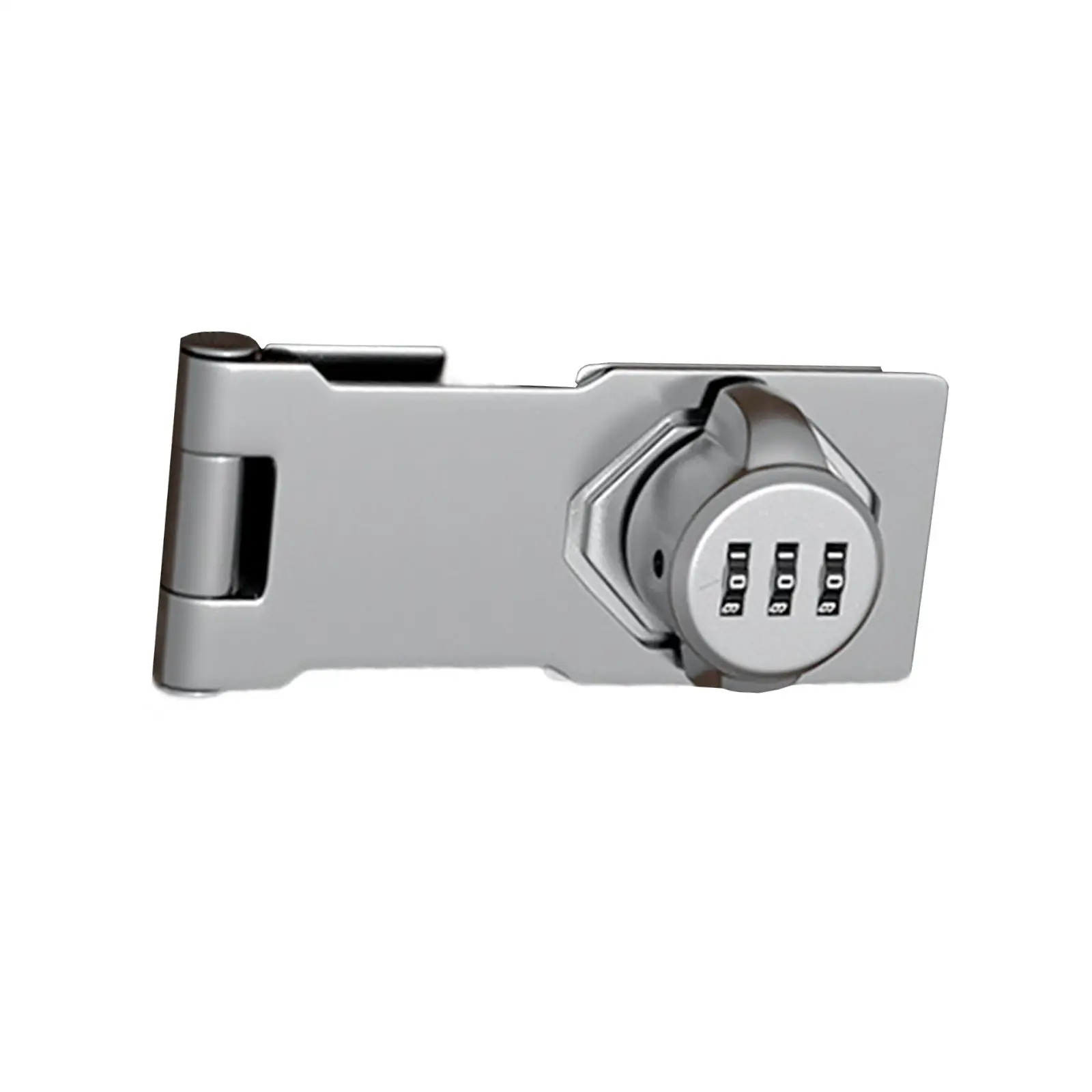 3 Digit Mechanical Password Door Lock Cabinet Password Lock Rotary Hasp Lock Sliding Door Lock for Barn Door Outdoor Small Doors