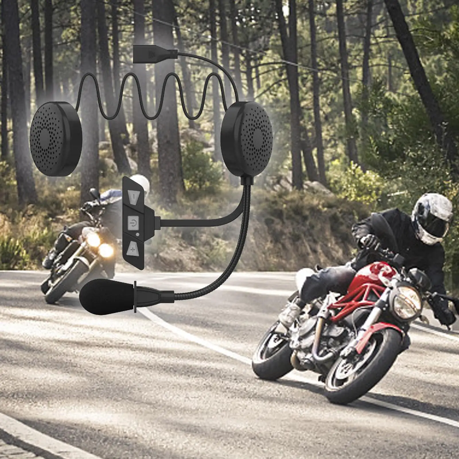 Motorcycle Helmet Headset Speaker Noise Reduction for Motorbike Snowmobile Sports