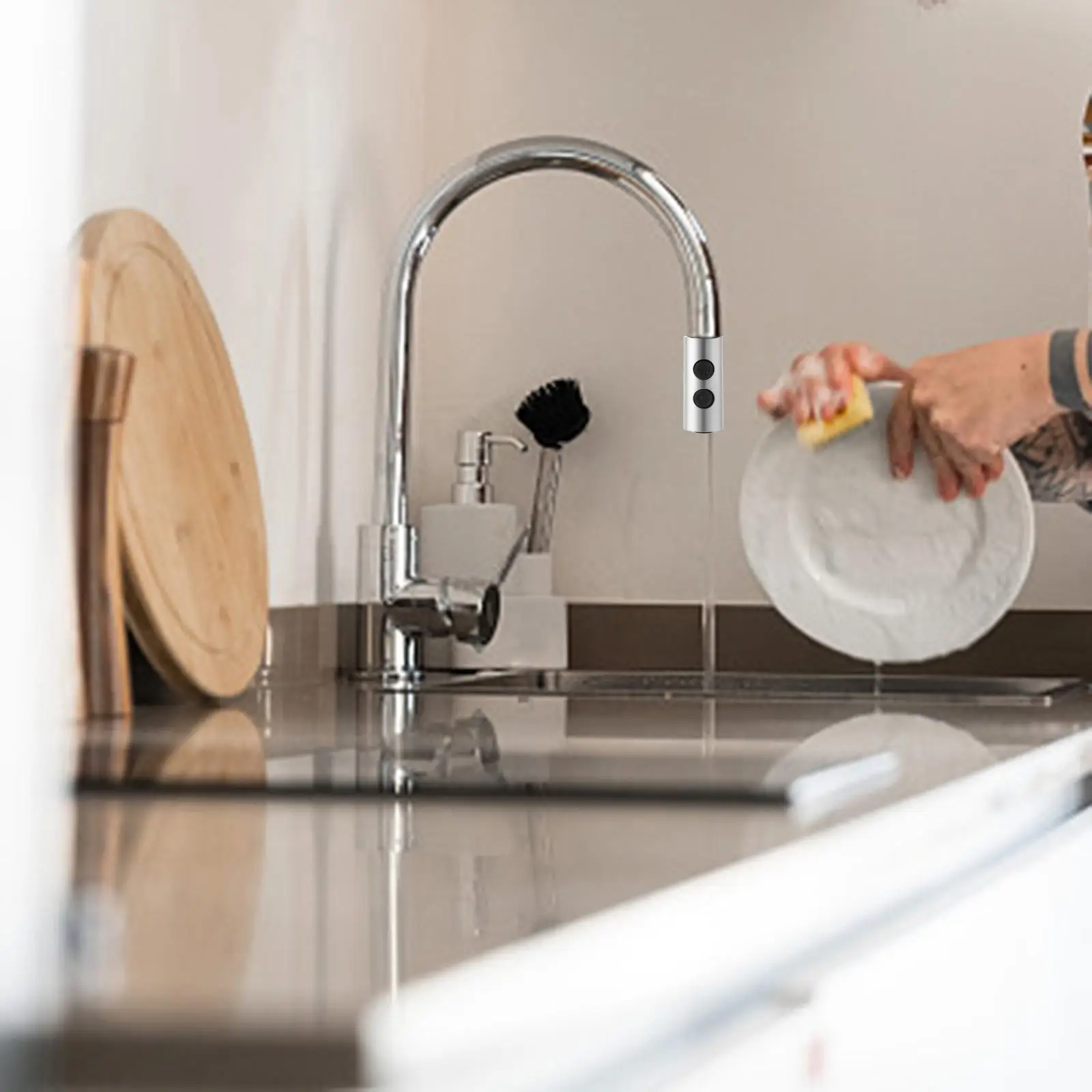 Handheld Sprinkler Kitchen Tap Faucet Pull Out Shower Holder for Shower Sink