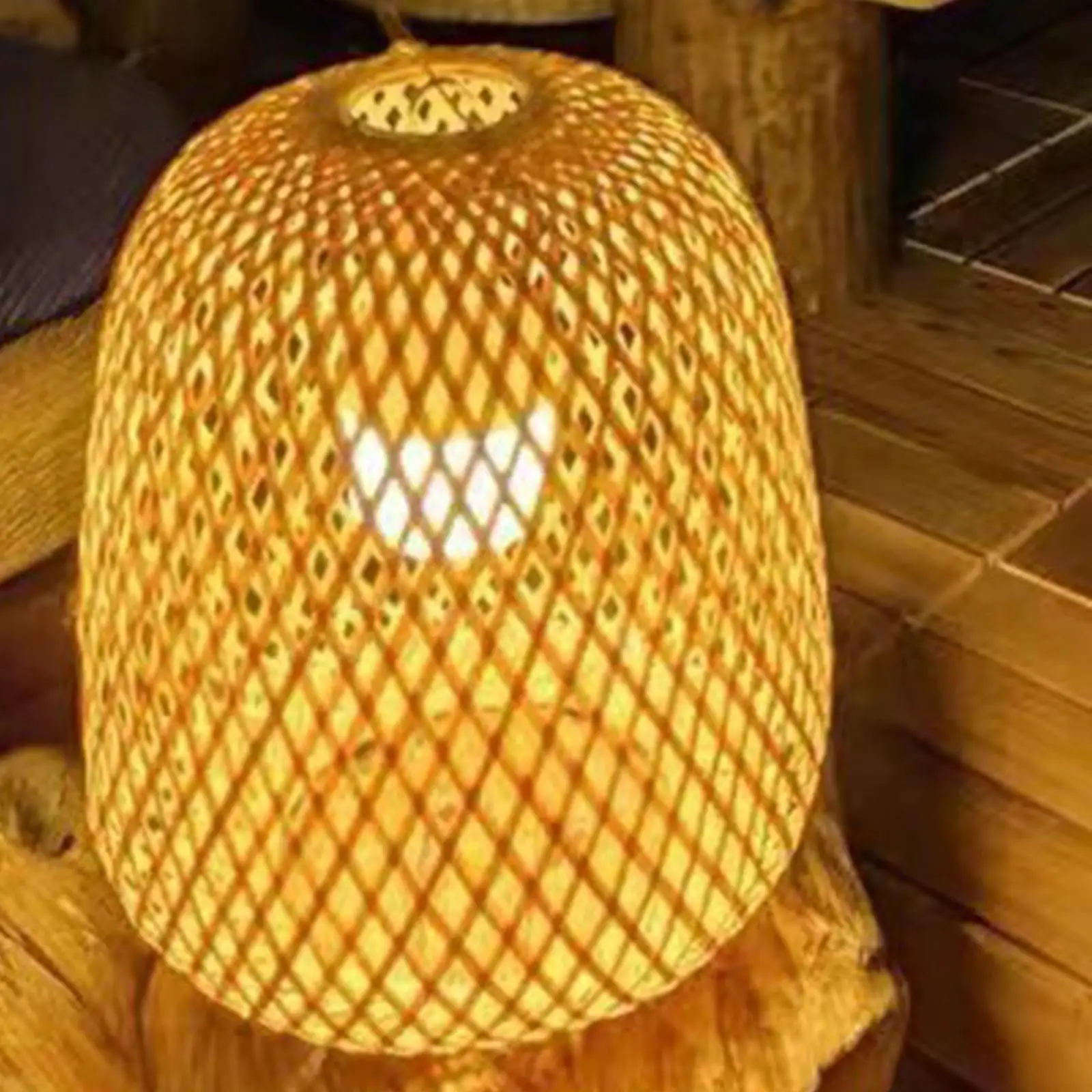 Bamboo Lamp Shade Ceiling Light Fixture Lampshade Pendant Light Nursery