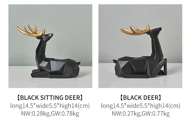 Geometric Deer Figurine