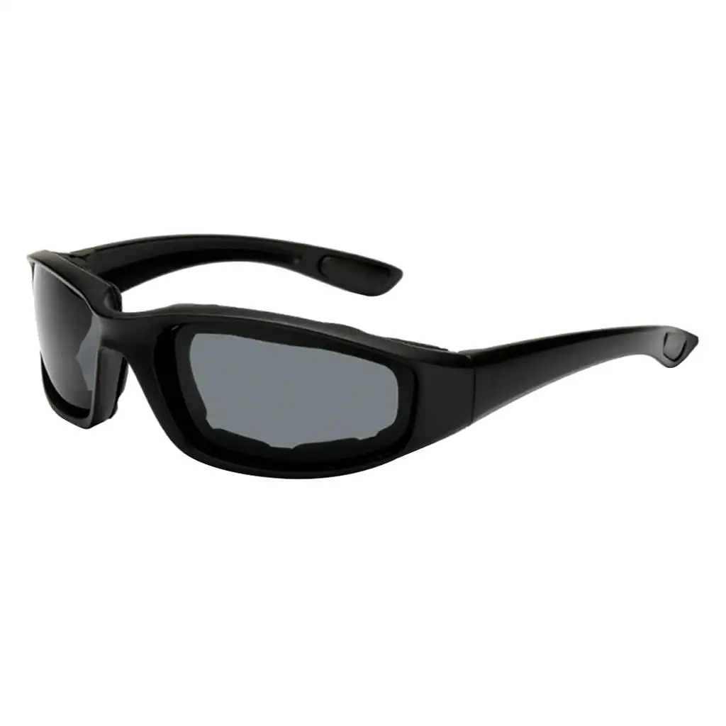 Motorcycle Riding Glasses Padded Lens 400 Anti-fog Outdoor Sunglasses, Unisex