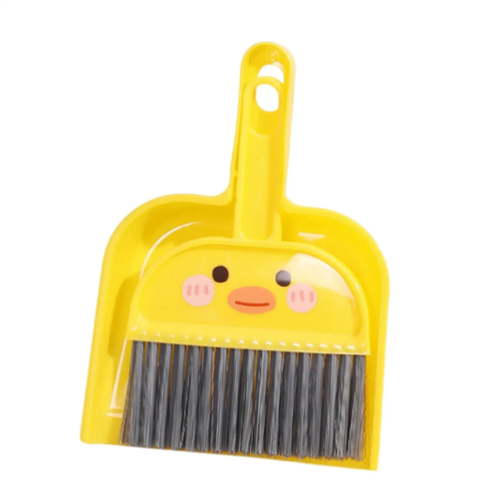 Desktop Dustpan and Broom Set Keyboard Cleaning Brush Pretend Play Toy Hand