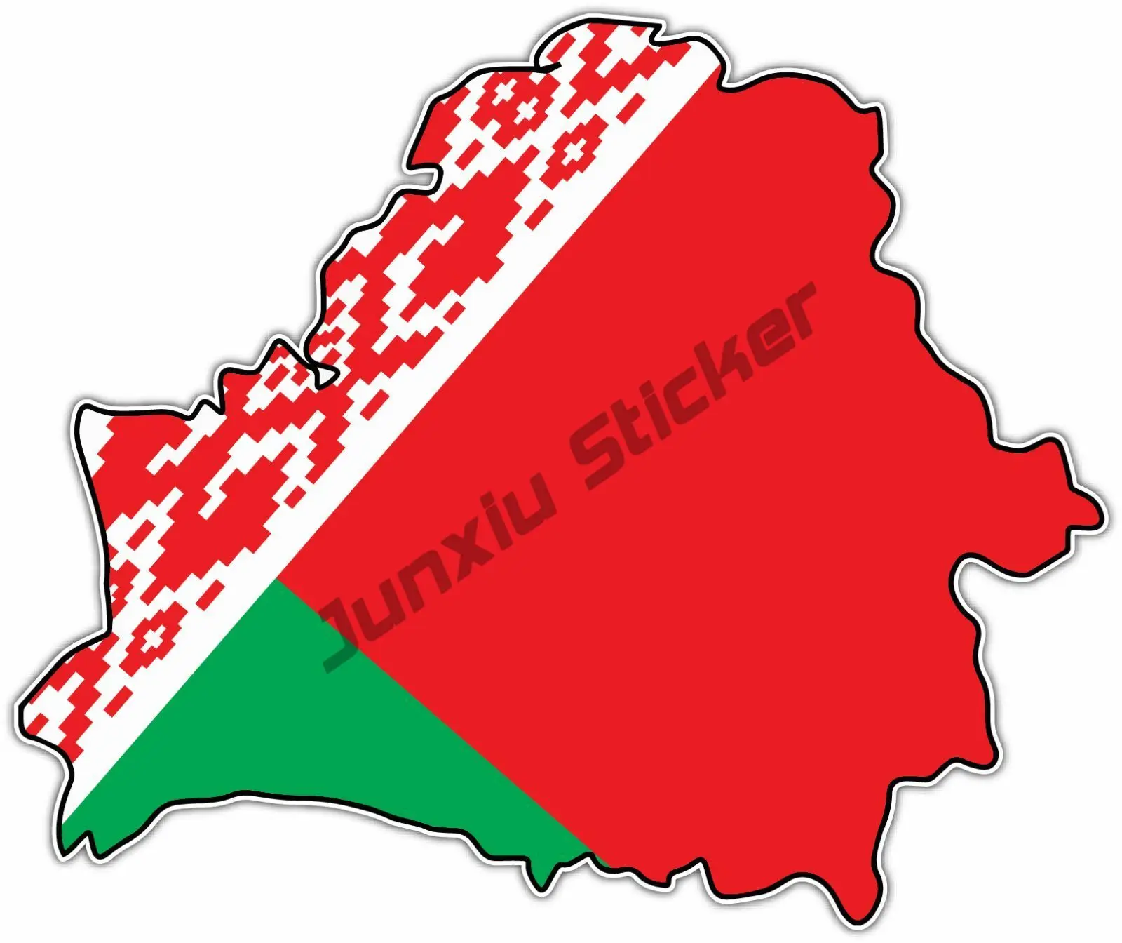 Территория Беларуси с флагом